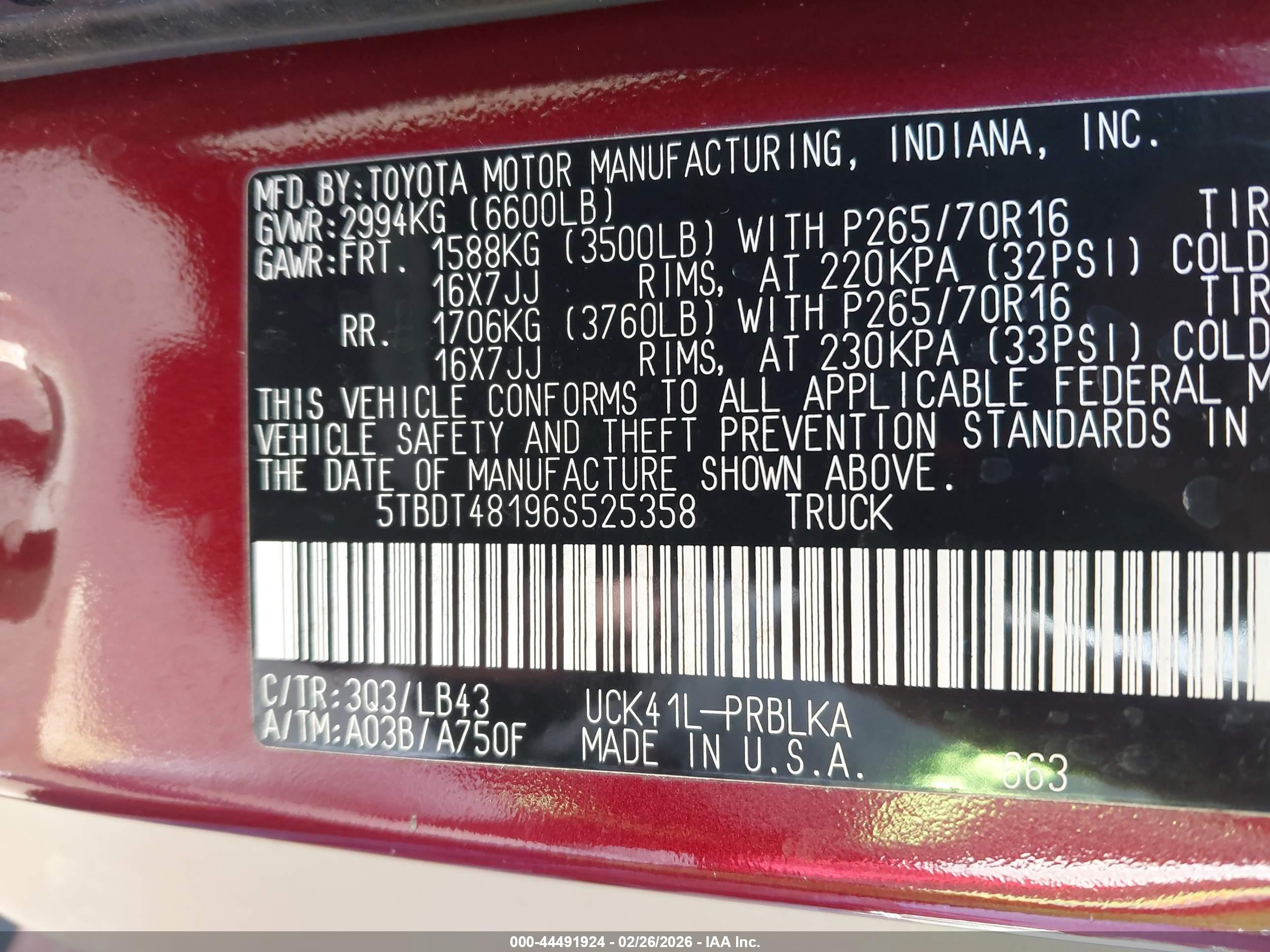 TOYOTA TUNDRA image 9
