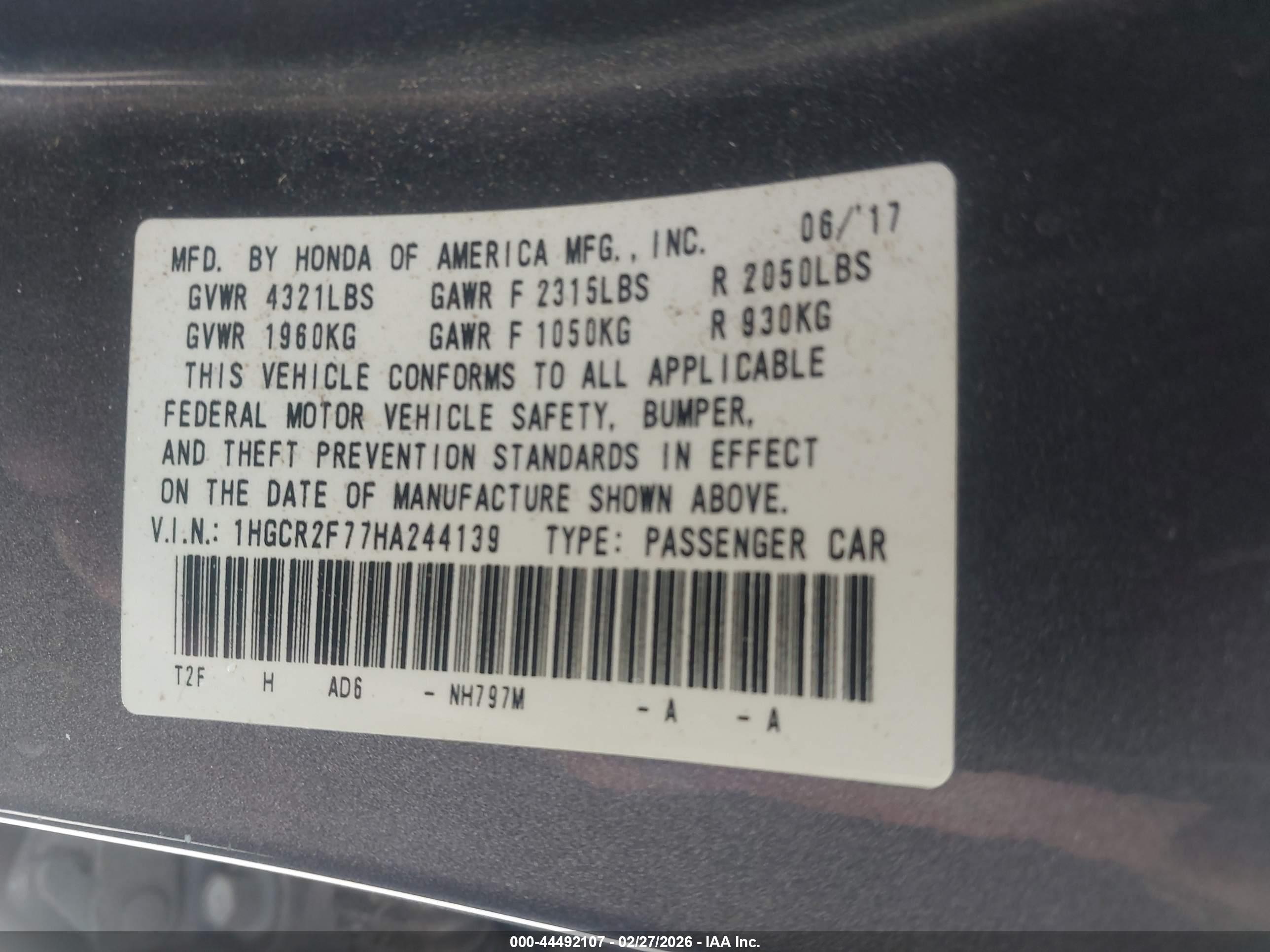 HONDA ACCORD image 9