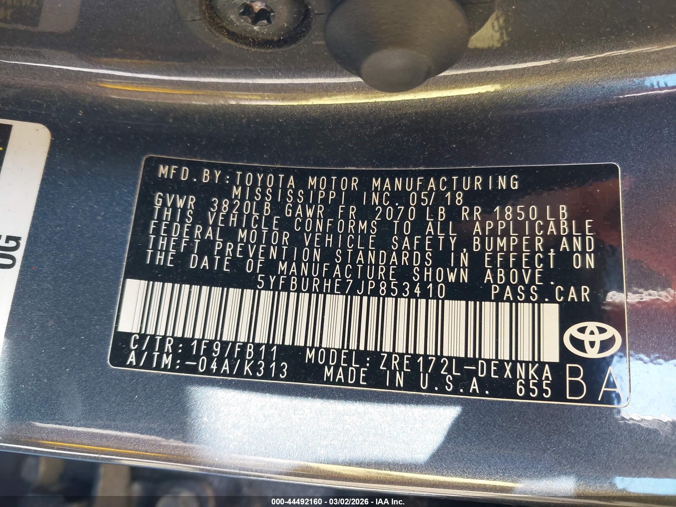 TOYOTA COROLLA image 9