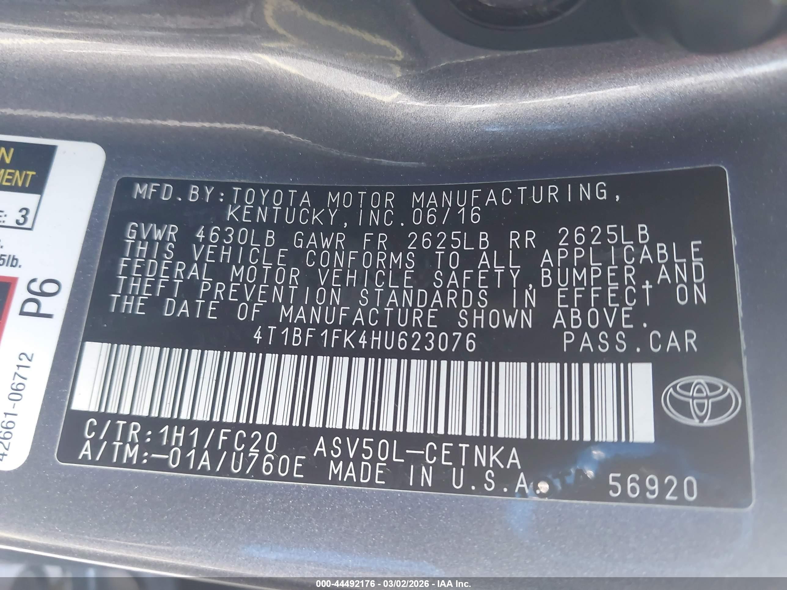 TOYOTA CAMRY image 9