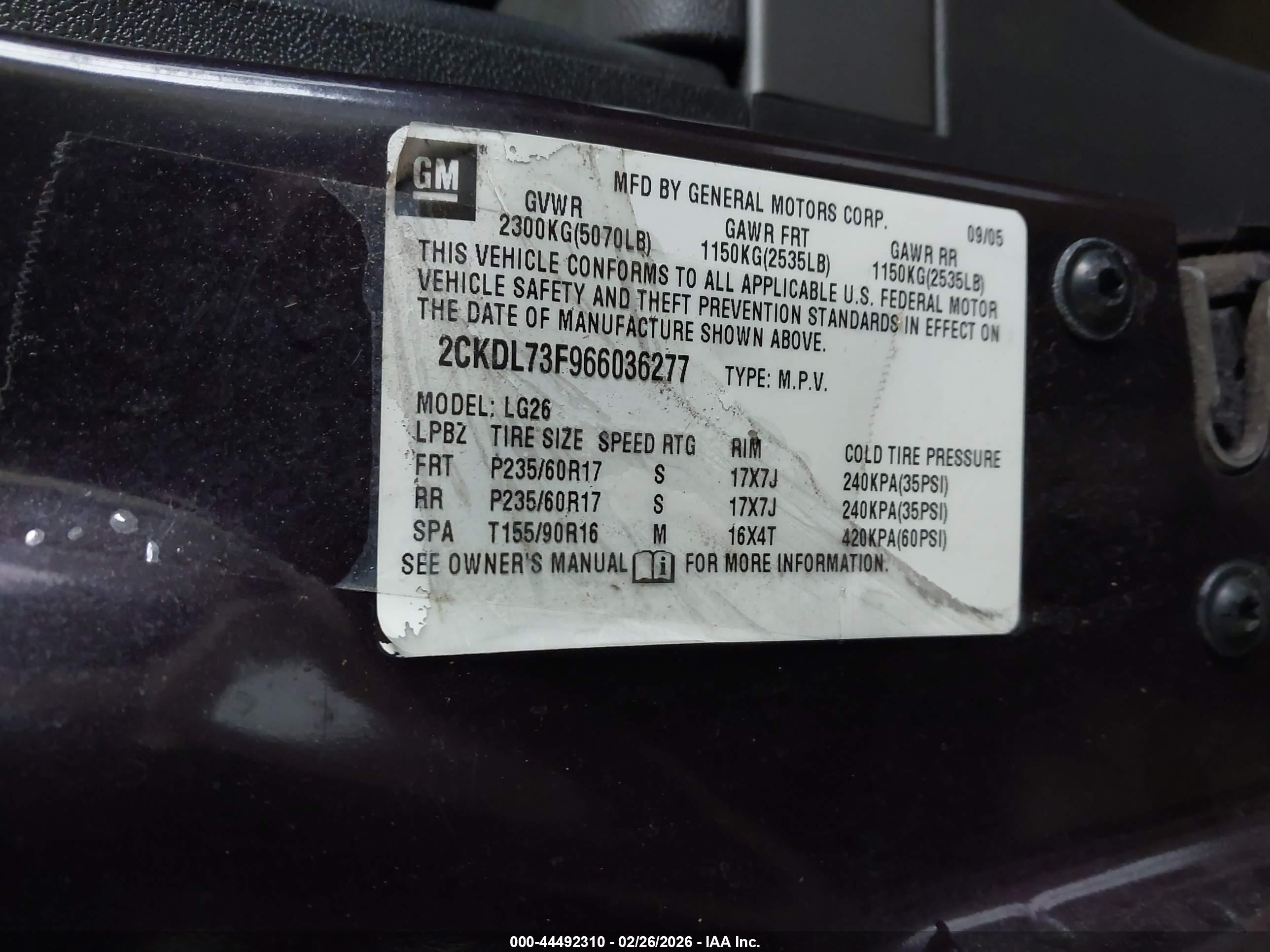 PONTIAC TORRENT image 9