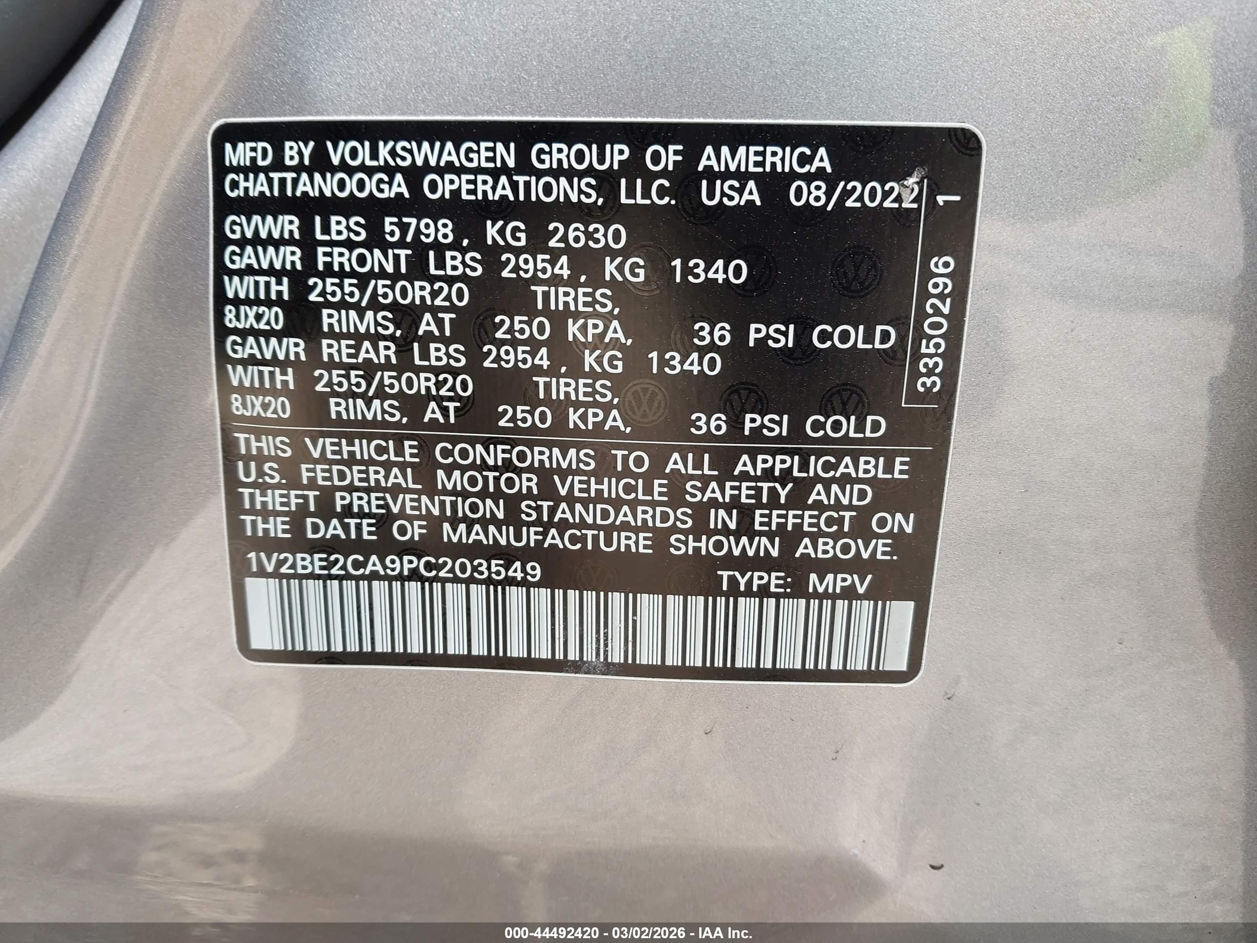 VOLKSWAGEN ATLAS image 9
