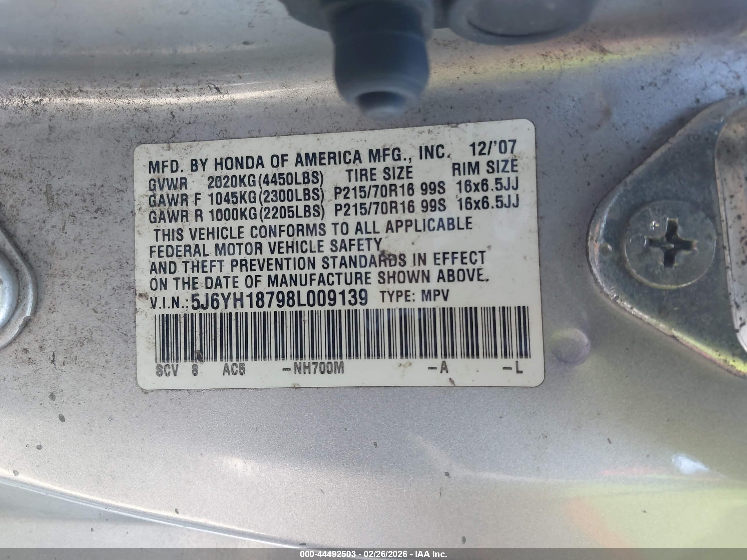 HONDA ELEMENT image 9