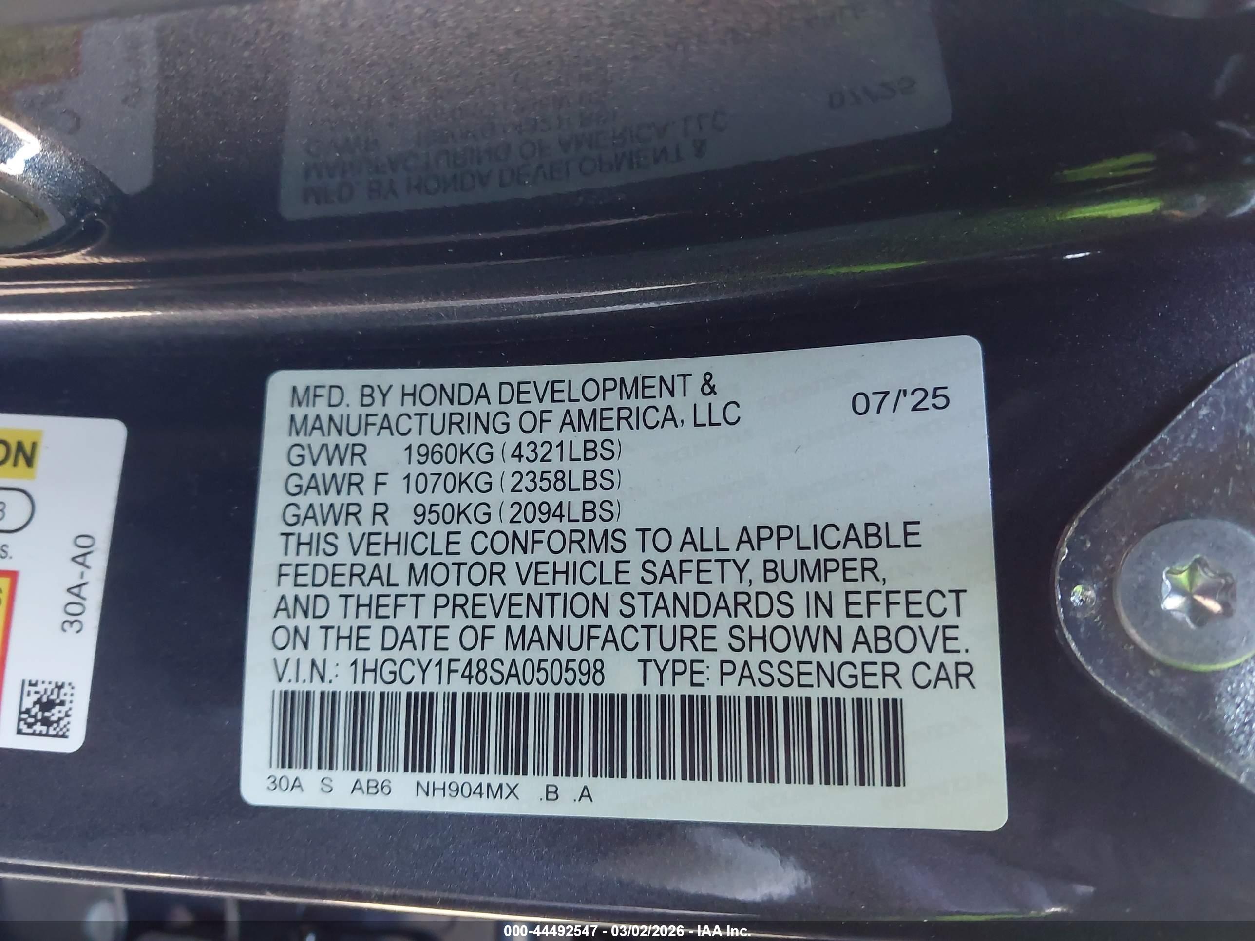 HONDA ACCORD image 9