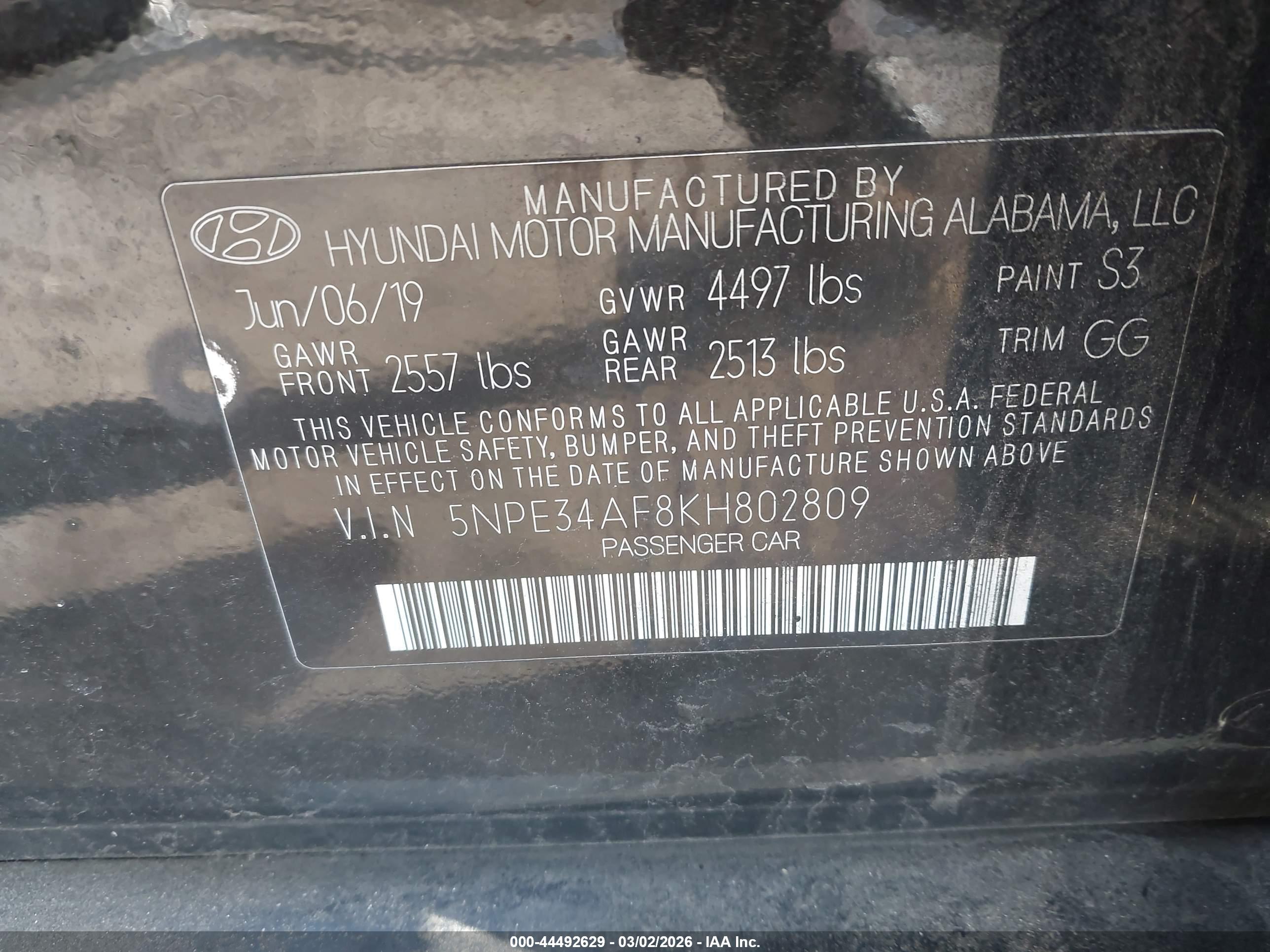 HYUNDAI SONATA image 9