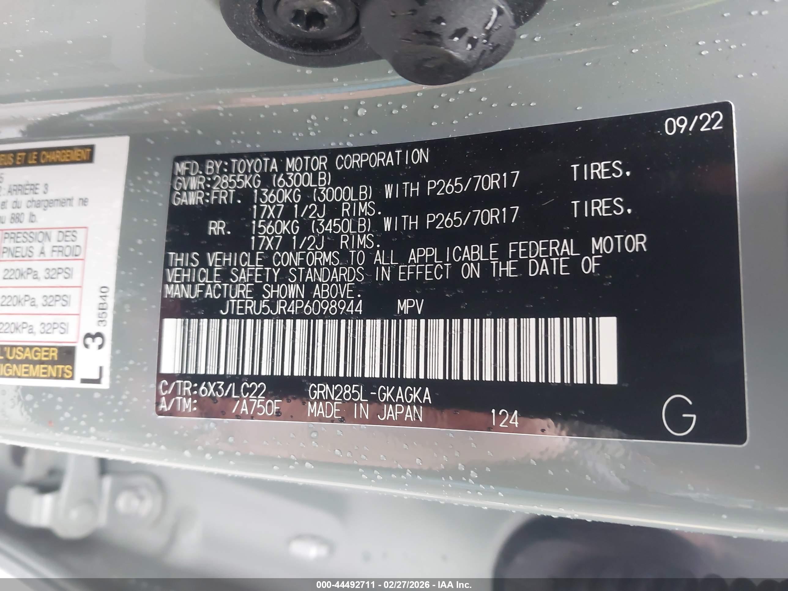 TOYOTA 4RUNNER image 9