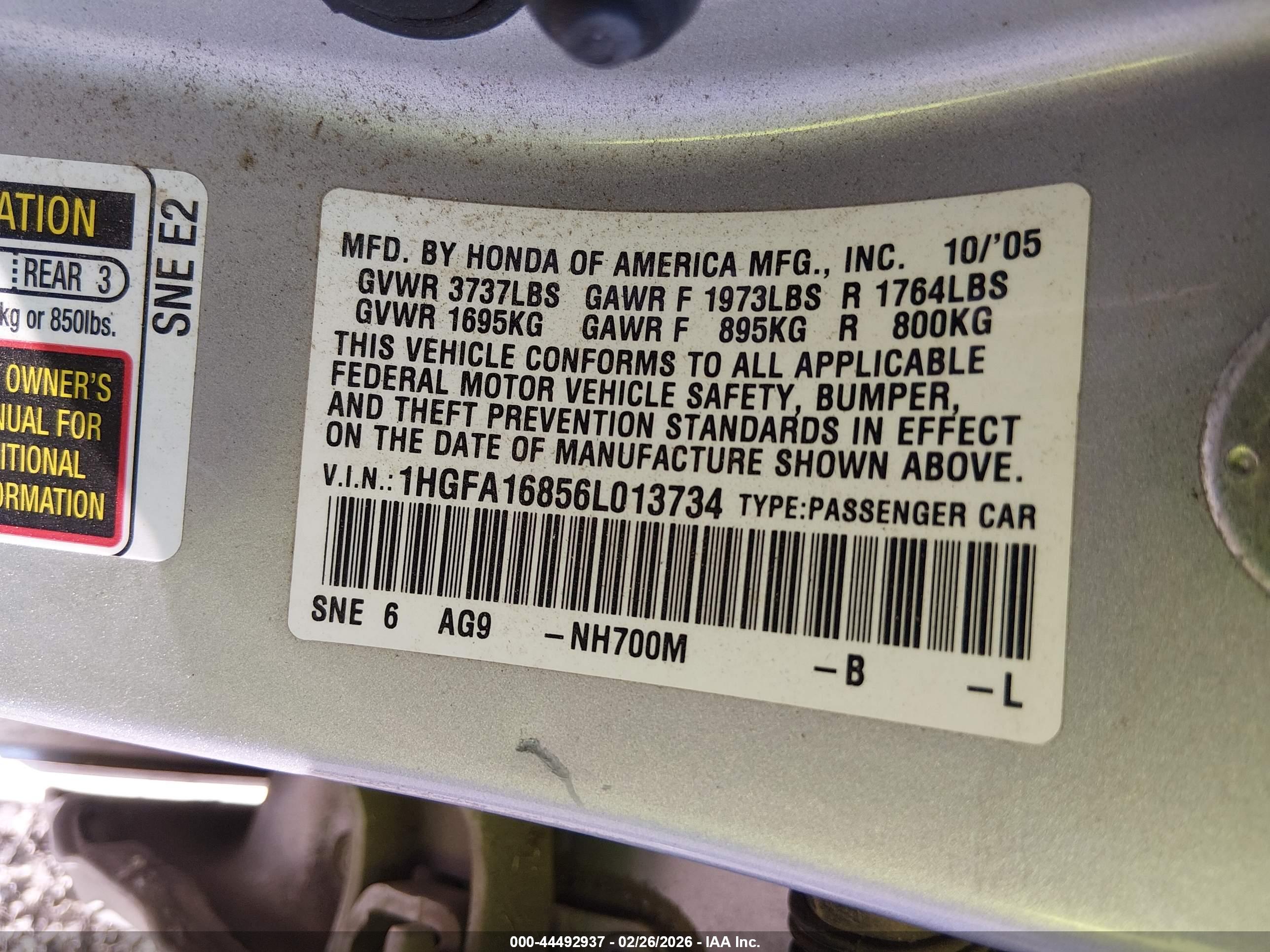 HONDA CIVIC image 9