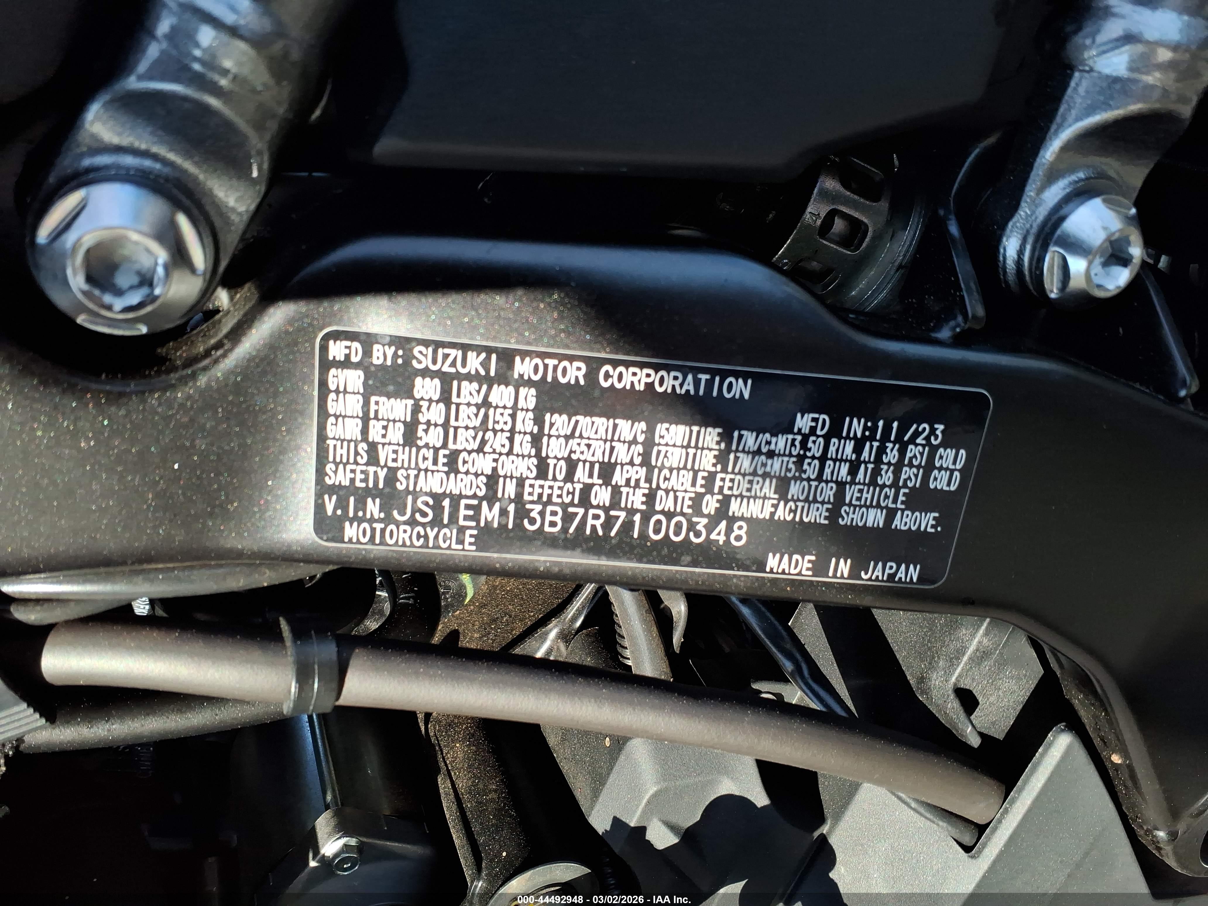 SUZUKI GSX800 image 10