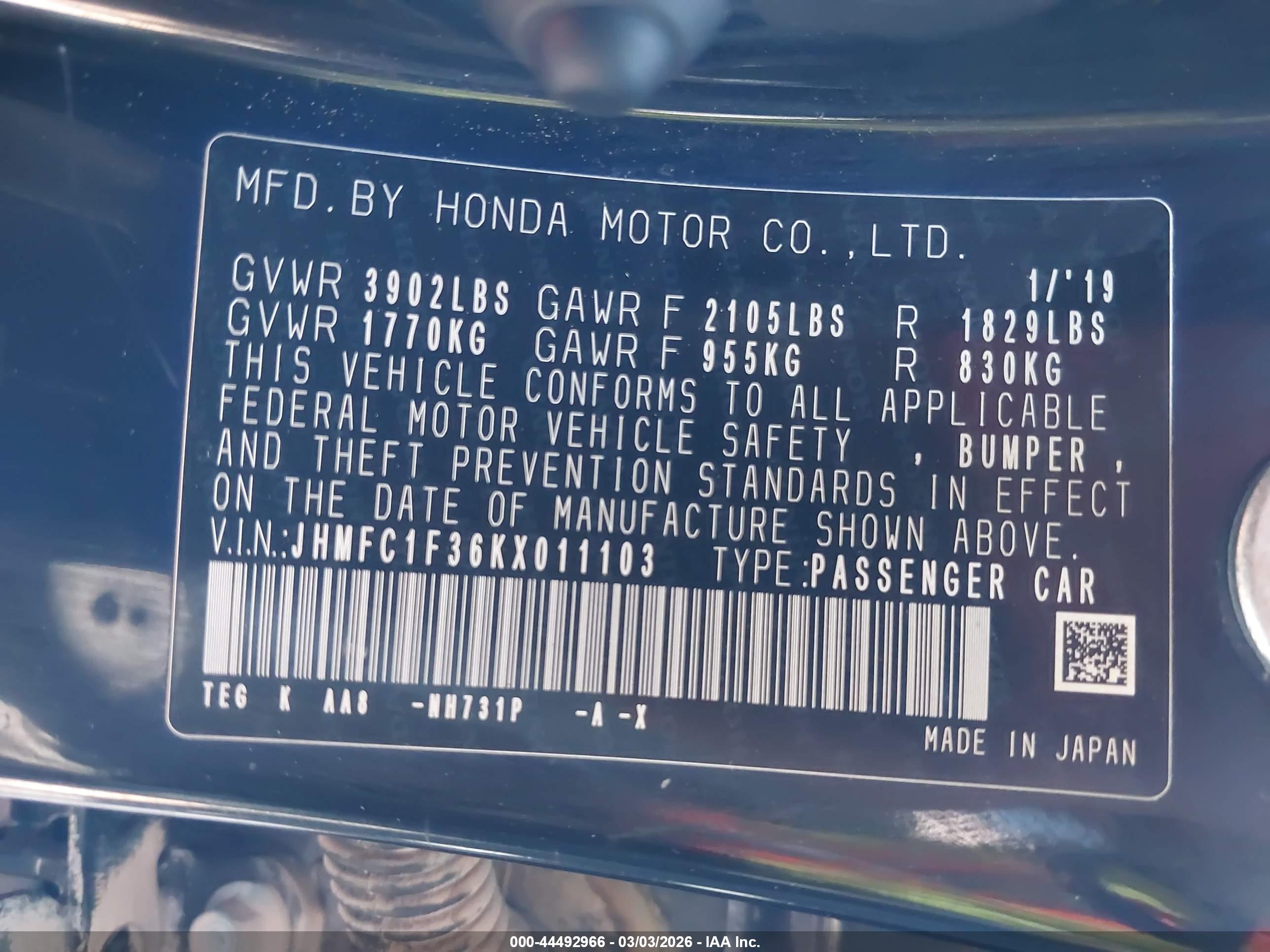 HONDA CIVIC image 9