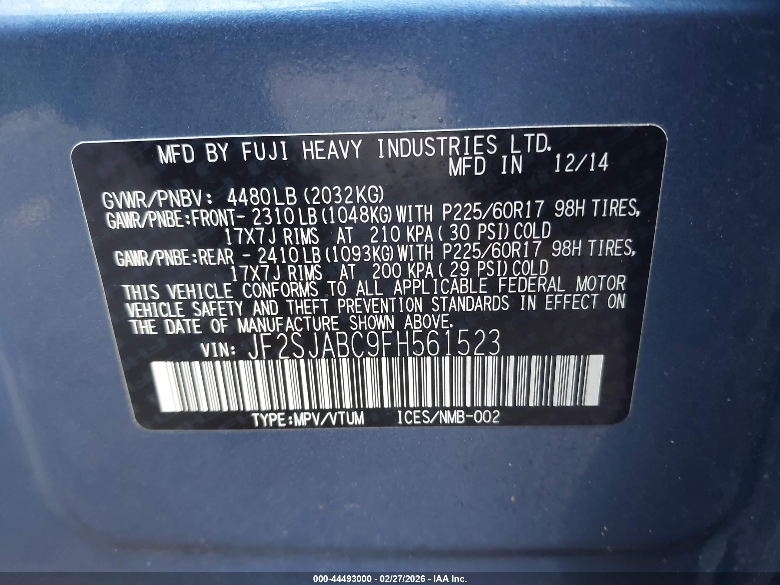 SUBARU FORESTER image 9