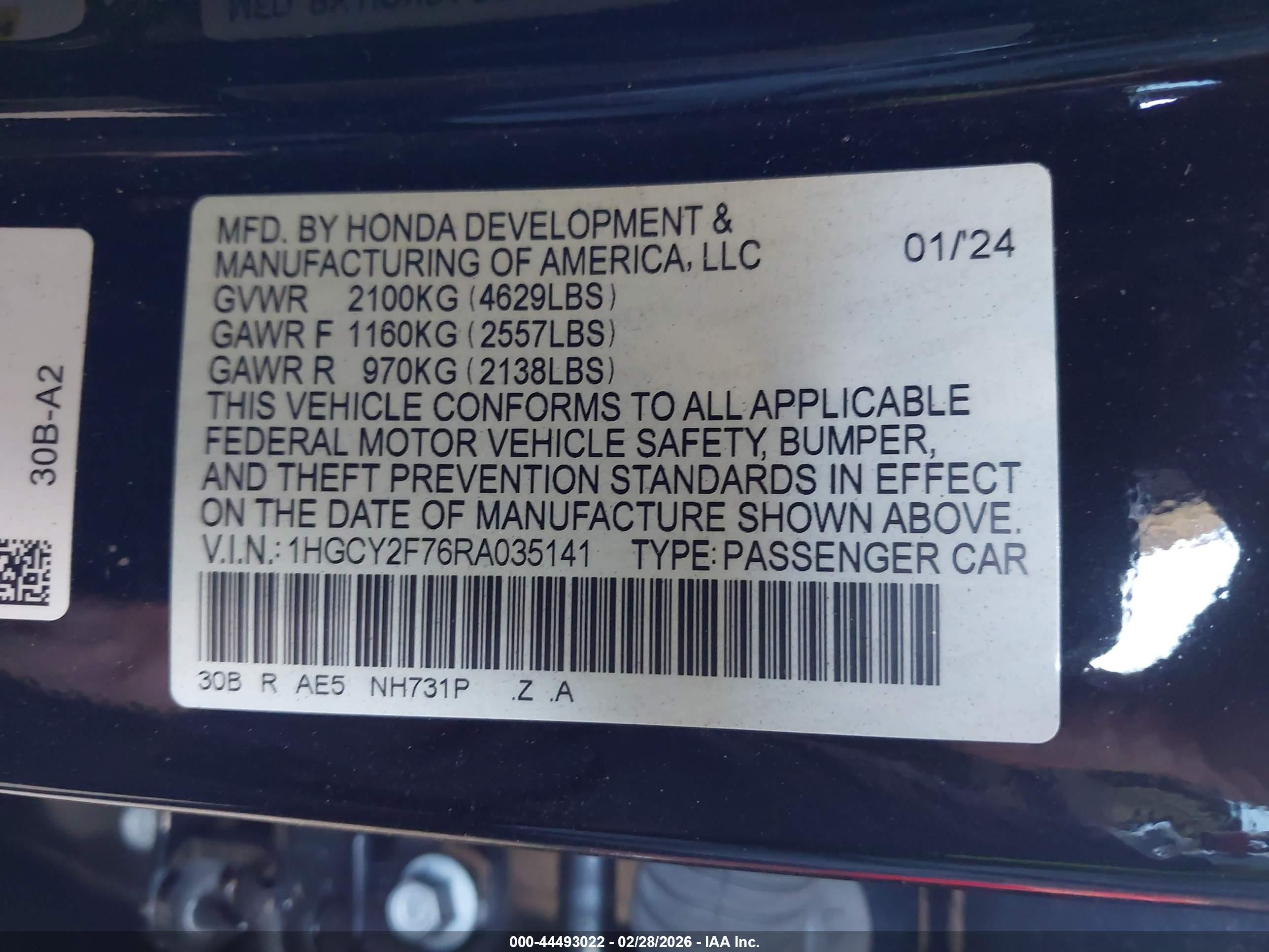 HONDA ACCORD image 9