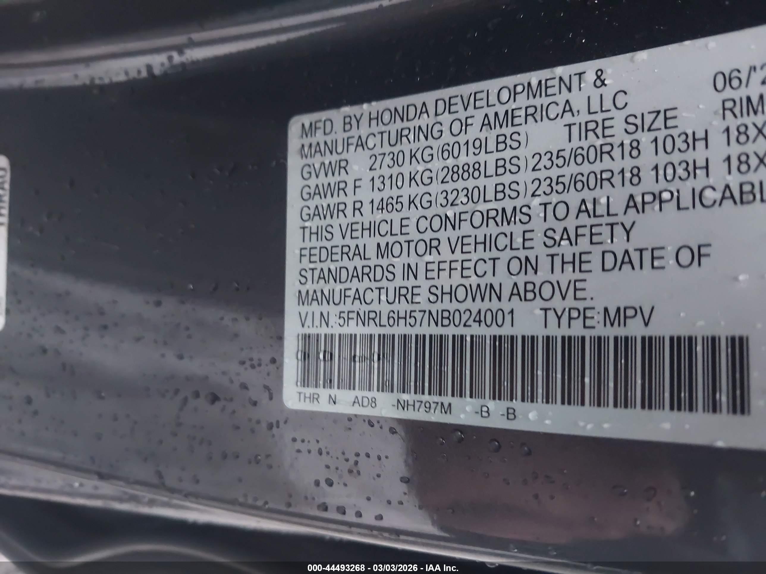 HONDA ODYSSEY image 9