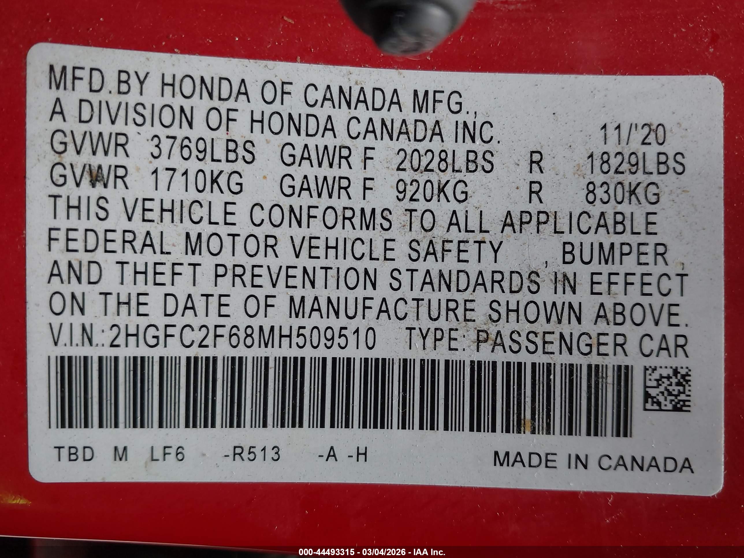 HONDA CIVIC image 9