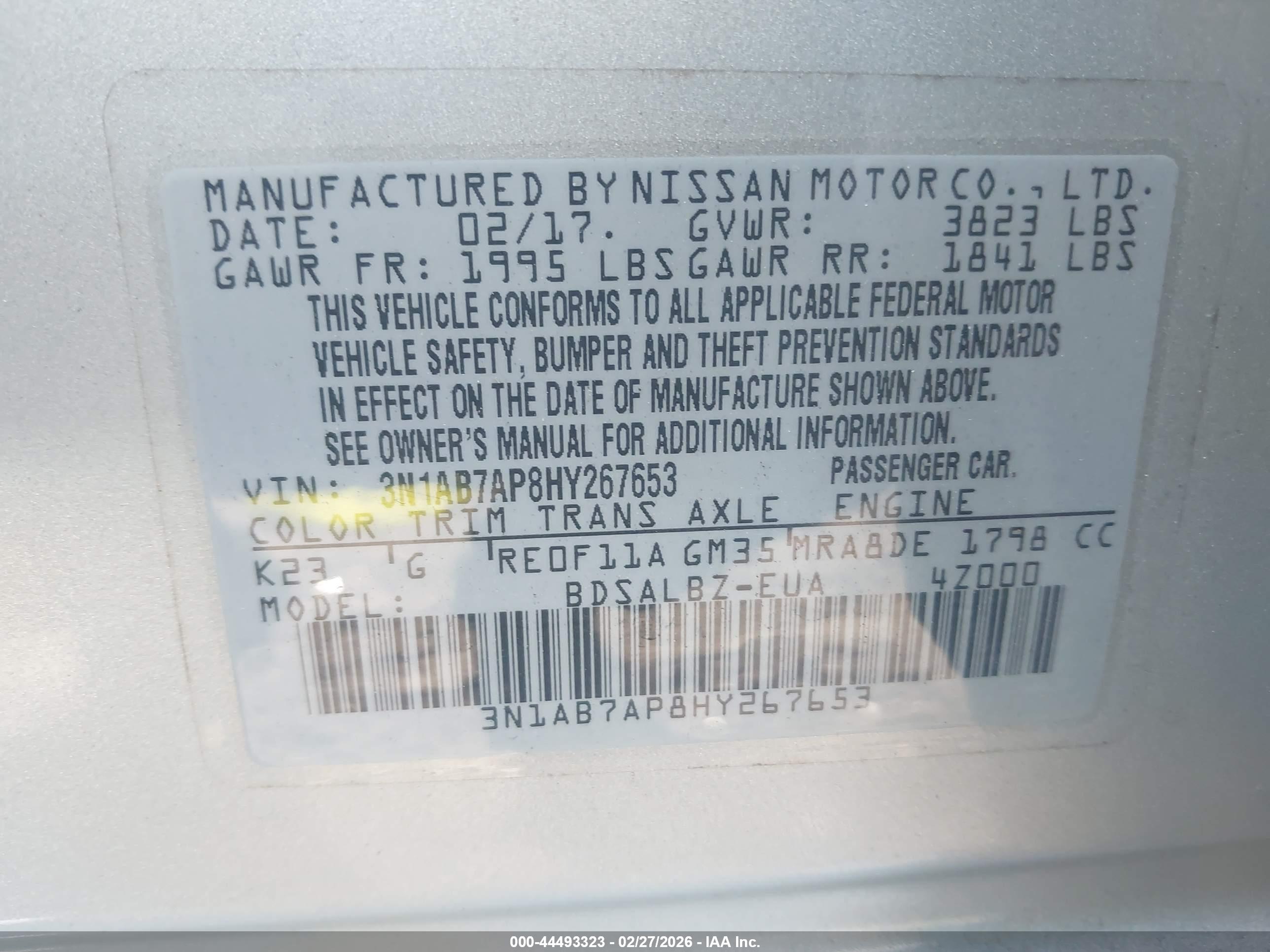 NISSAN SENTRA image 9