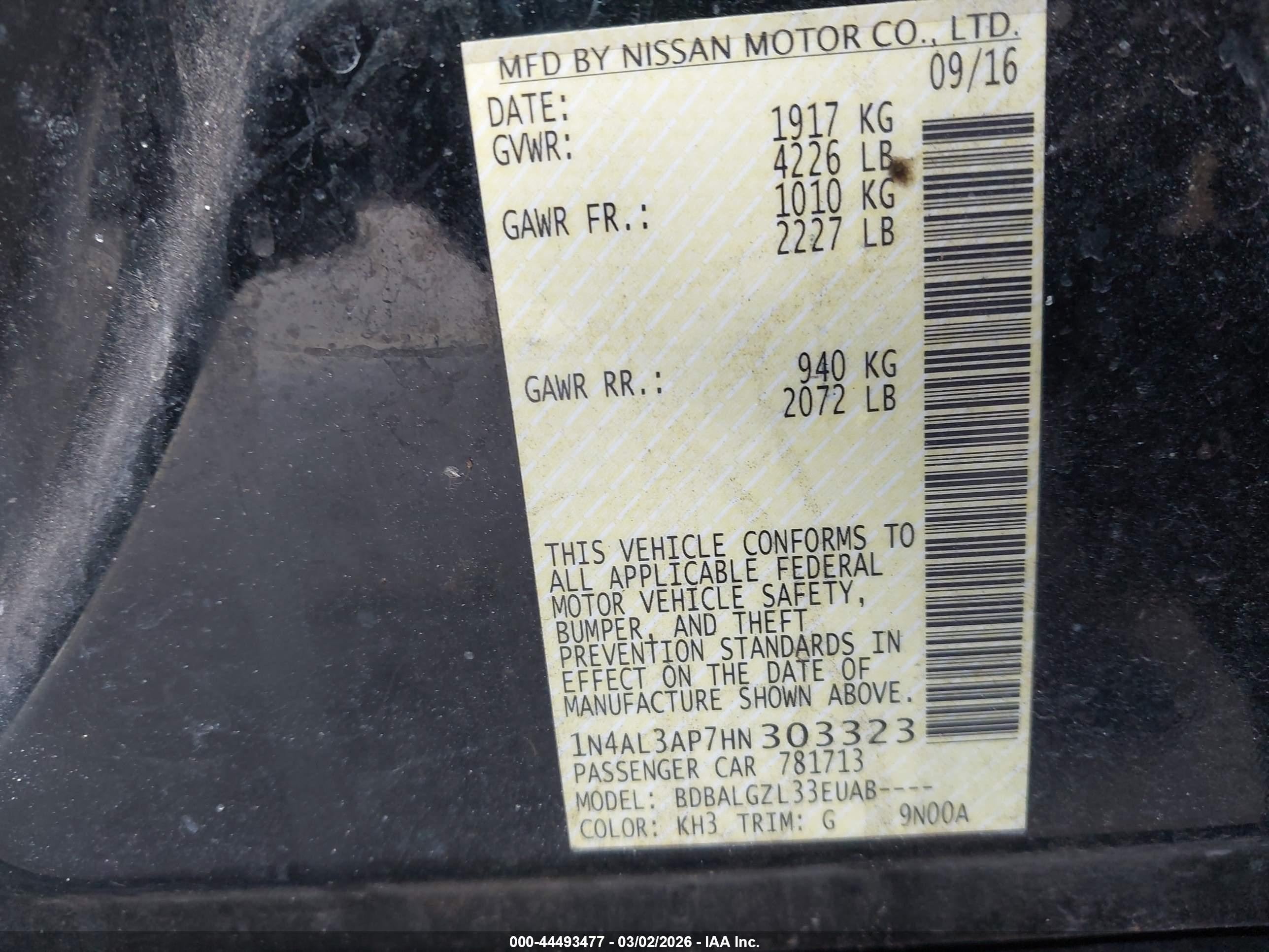 NISSAN ALTIMA image 9