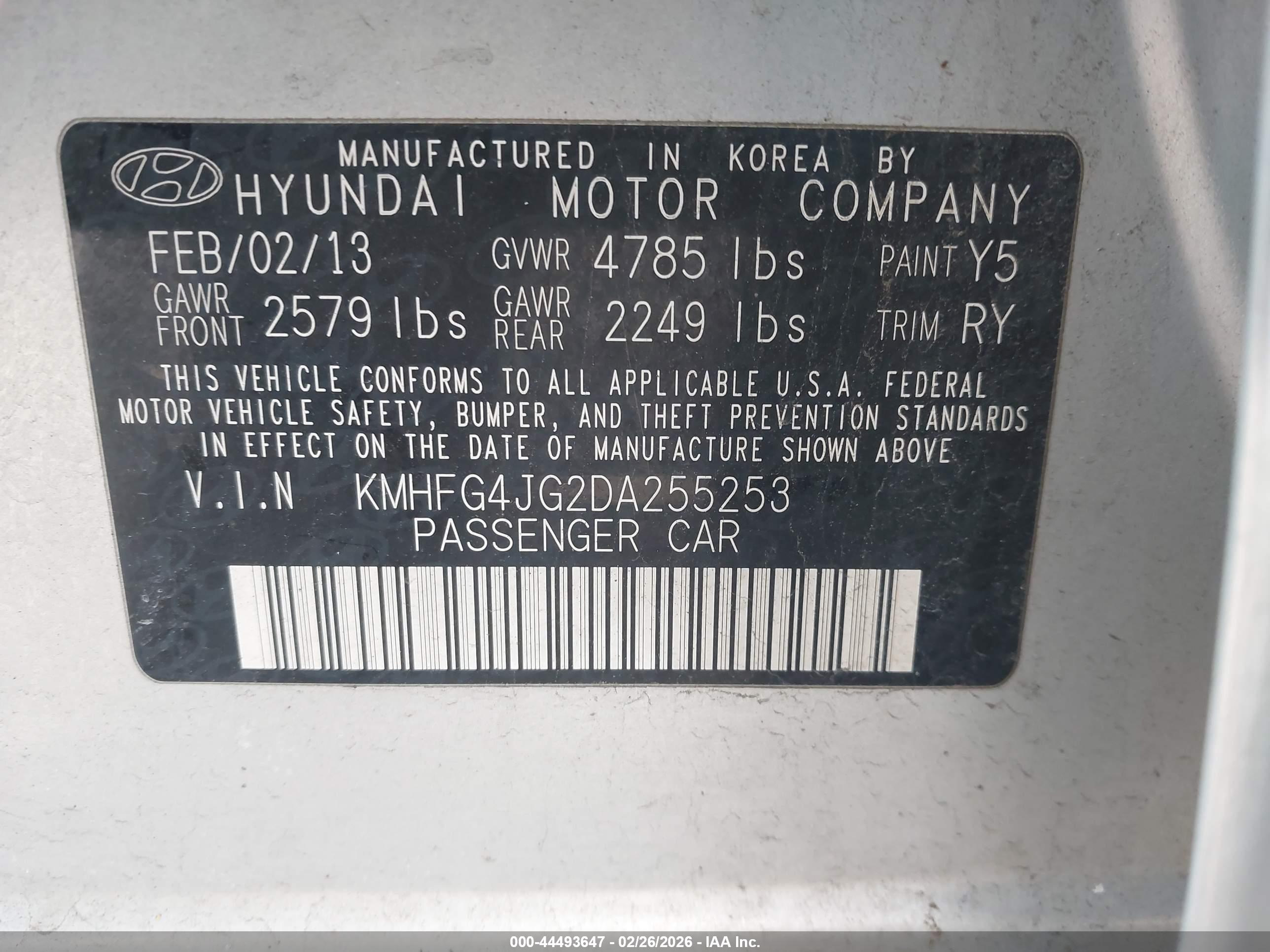 HYUNDAI AZERA image 9