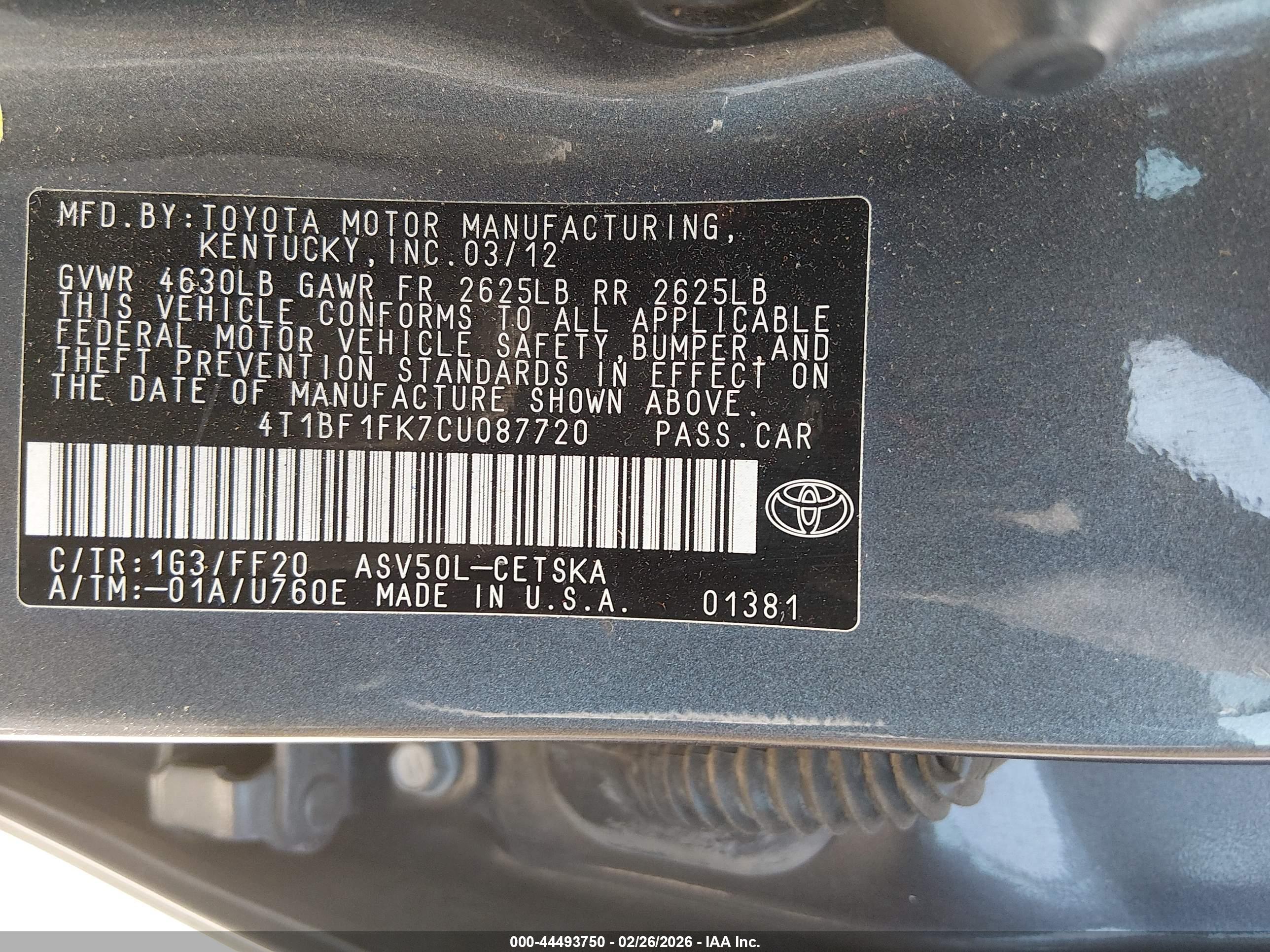 TOYOTA CAMRY image 9