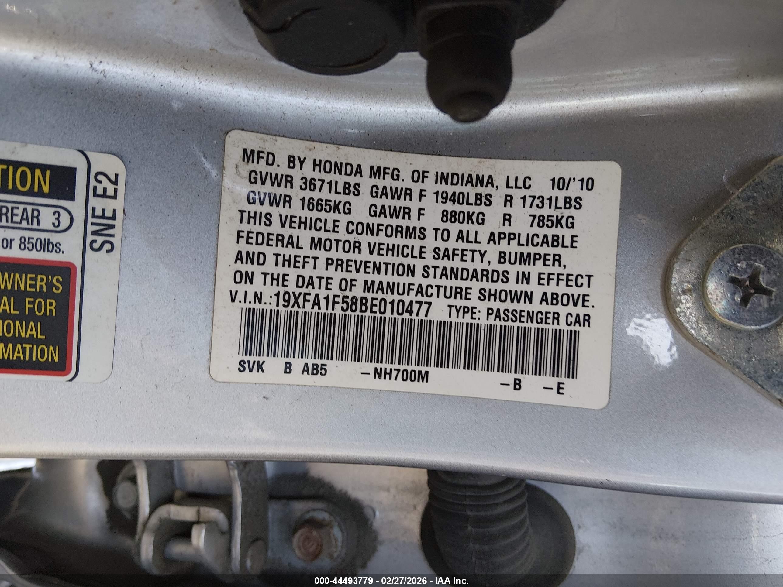 HONDA CIVIC image 9