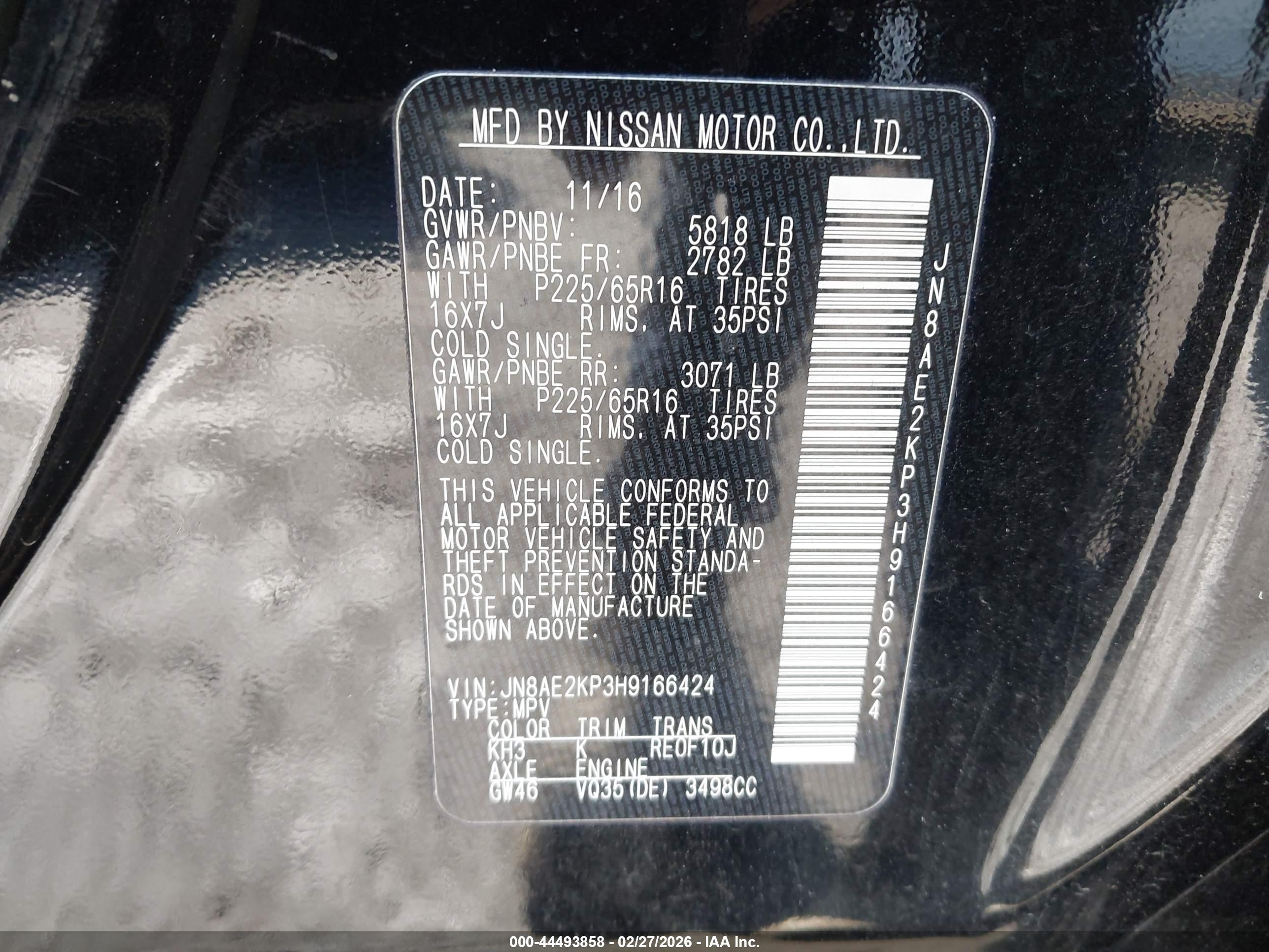 NISSAN QUEST image 9