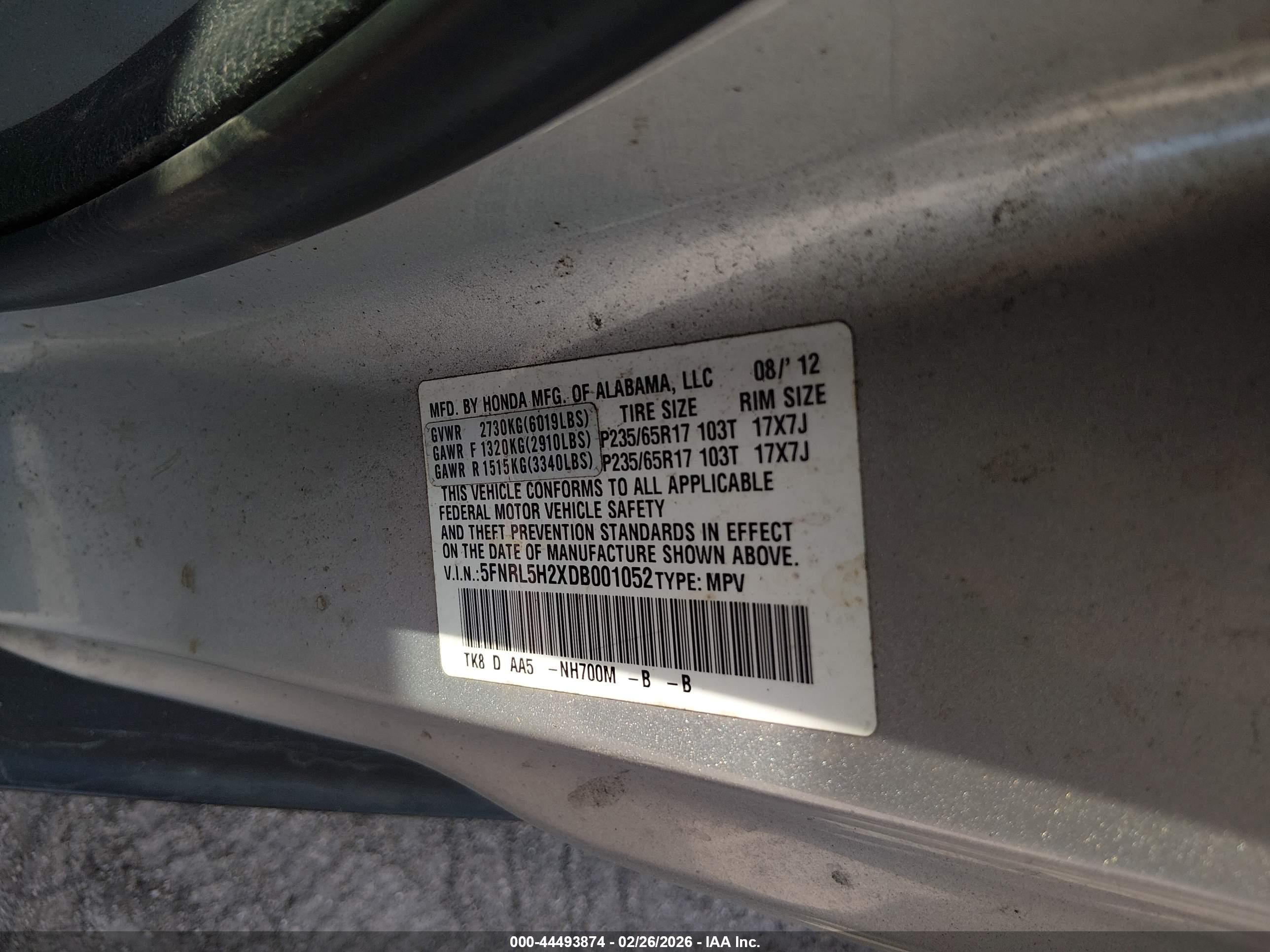 HONDA ODYSSEY image 9