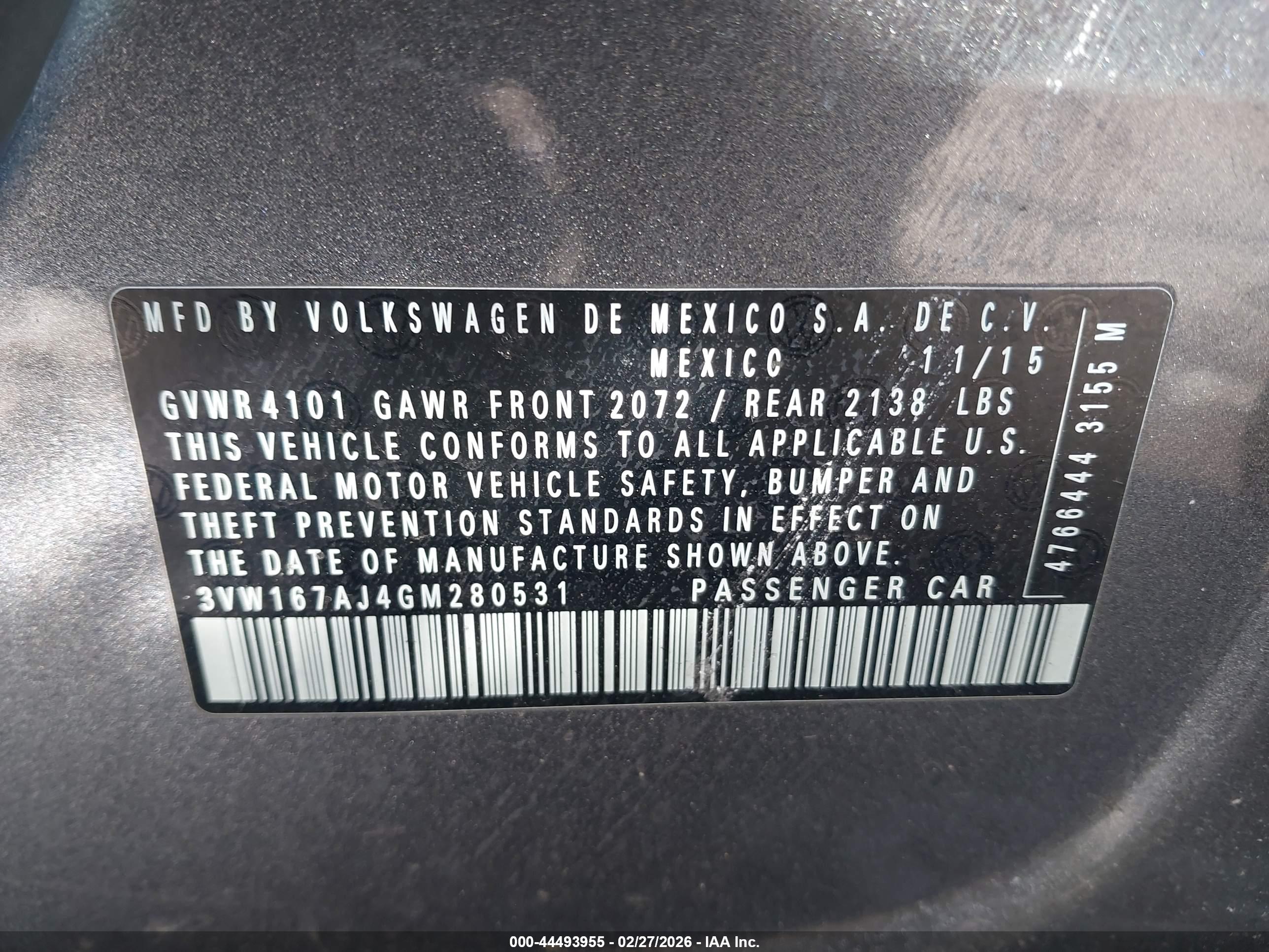 VOLKSWAGEN JETTA image 9