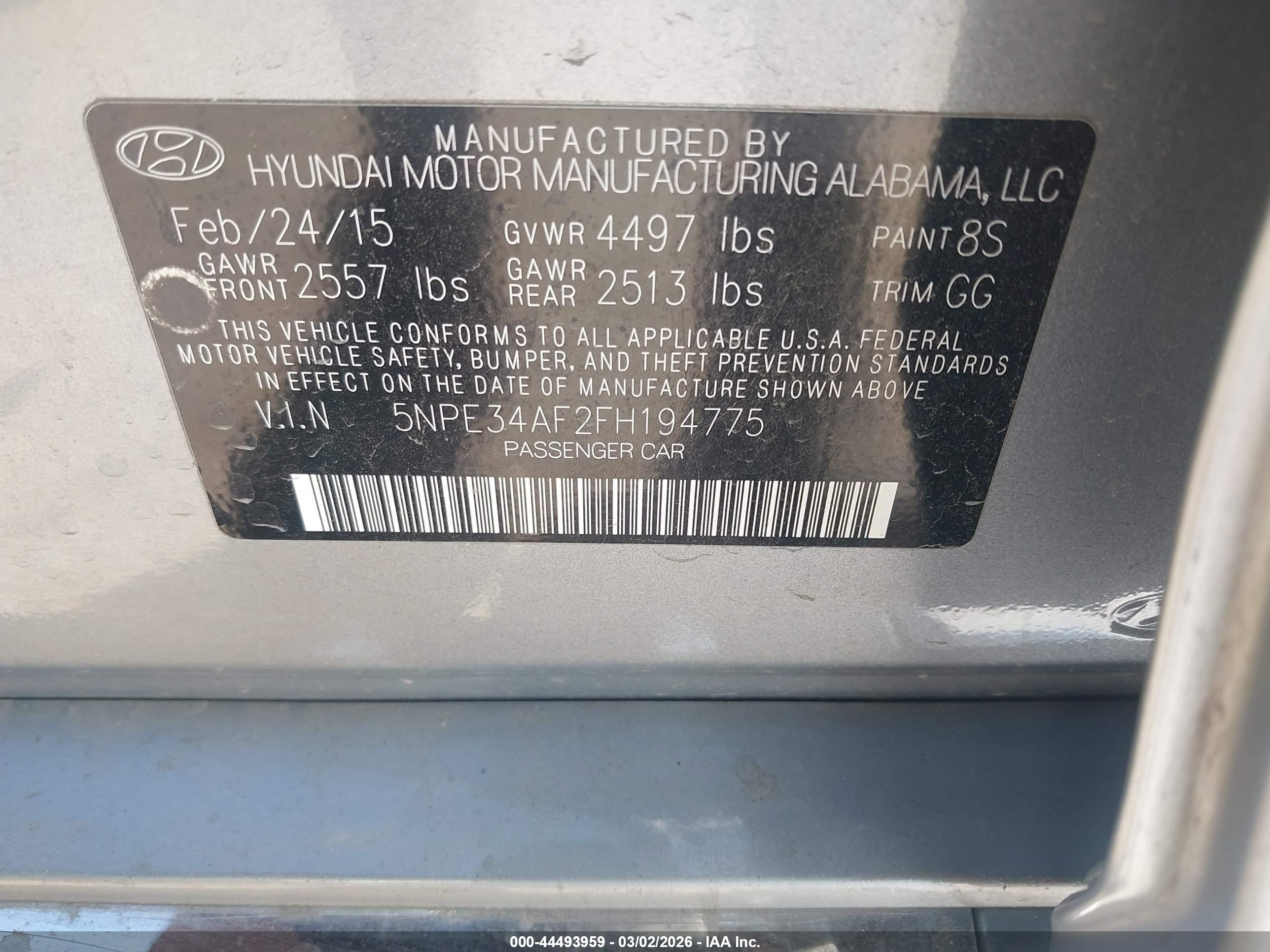 HYUNDAI SONATA image 9