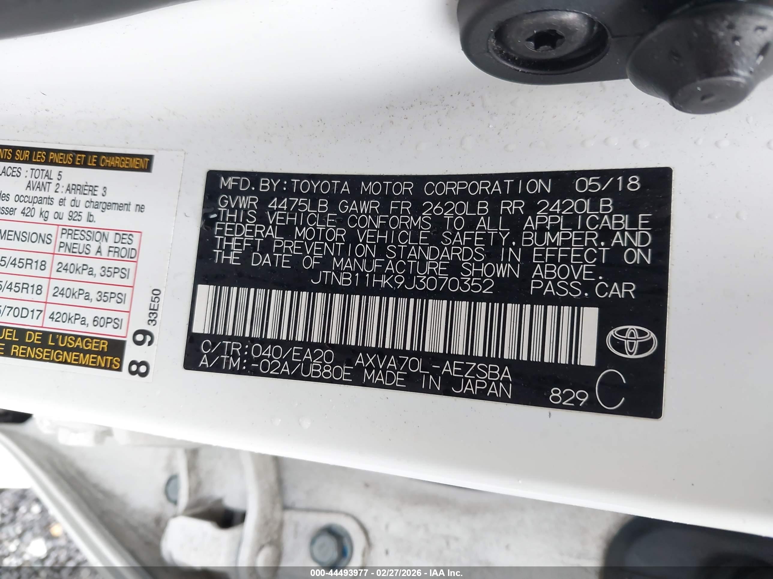 TOYOTA CAMRY image 9
