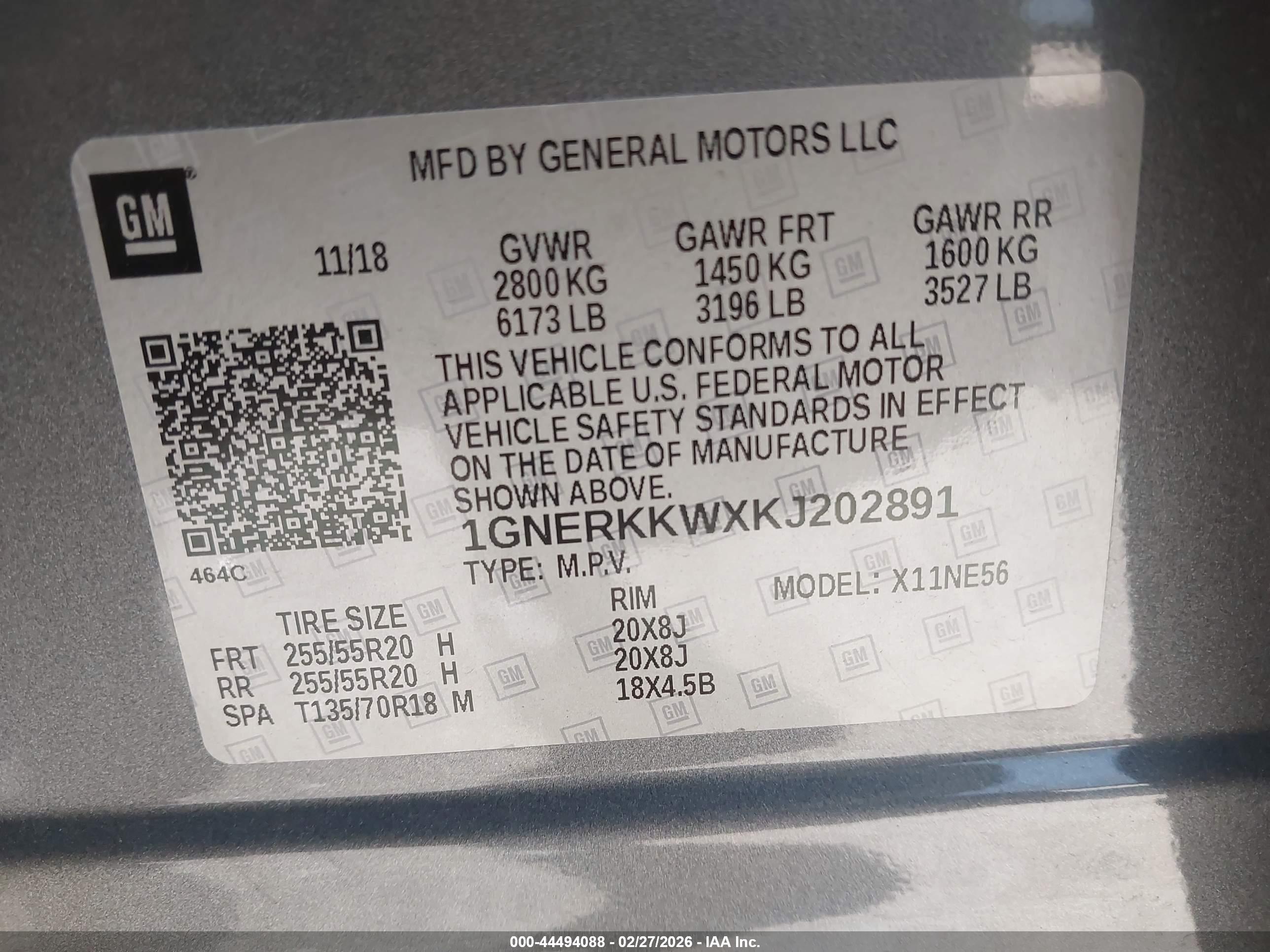 CHEVROLET TRAVERSE image 9