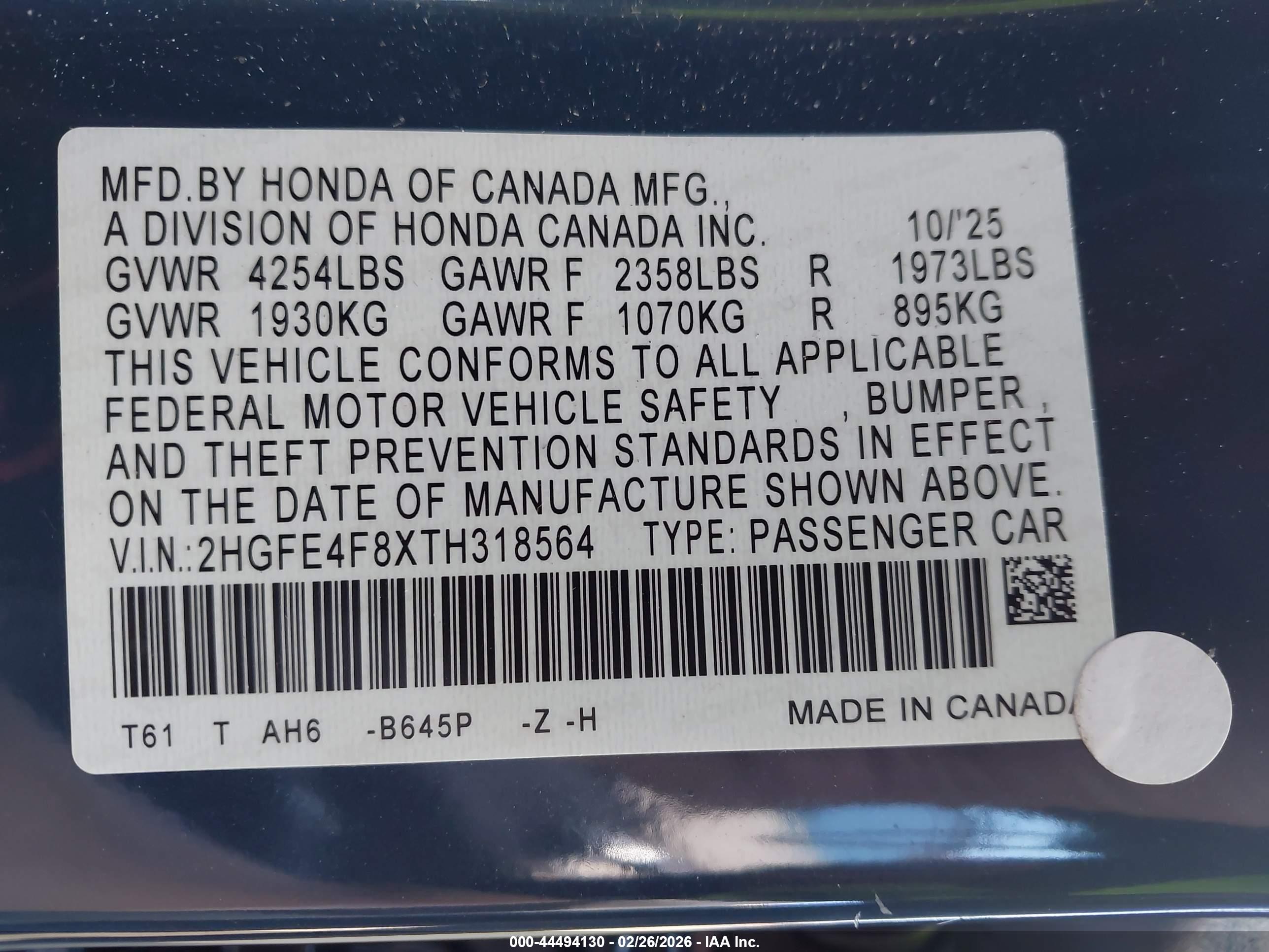 HONDA CIVIC image 9