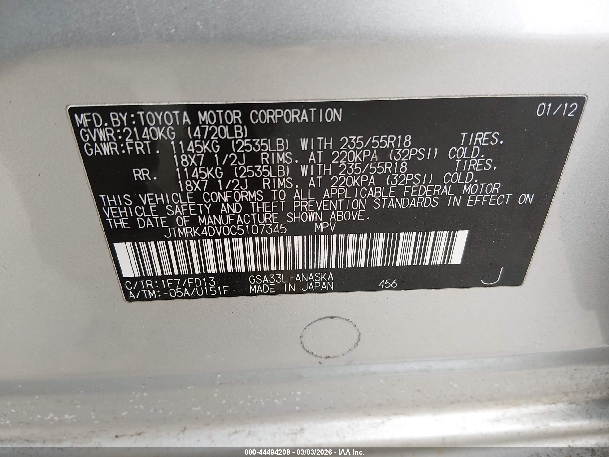 TOYOTA RAV4 image 9