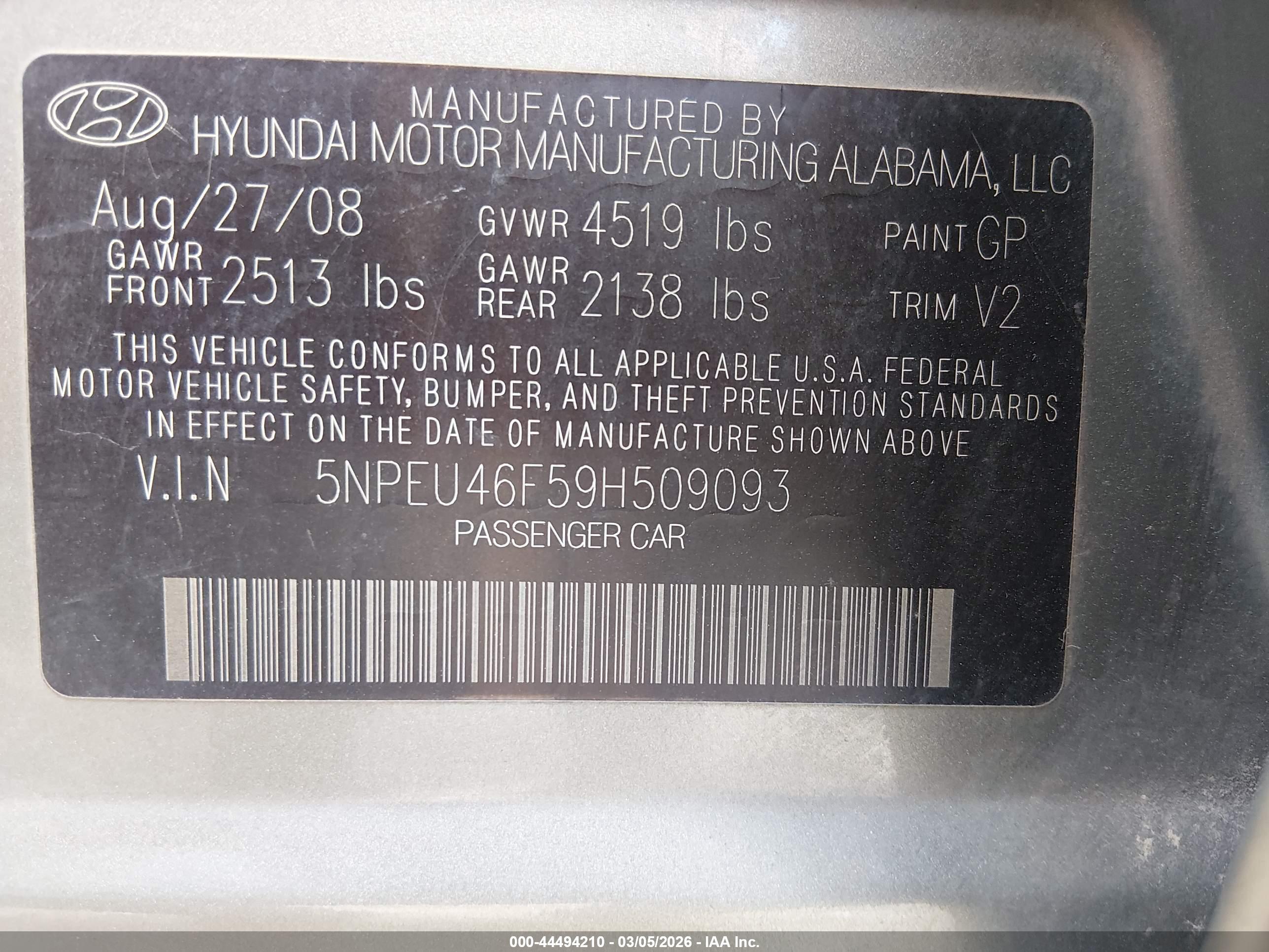 HYUNDAI SONATA image 9