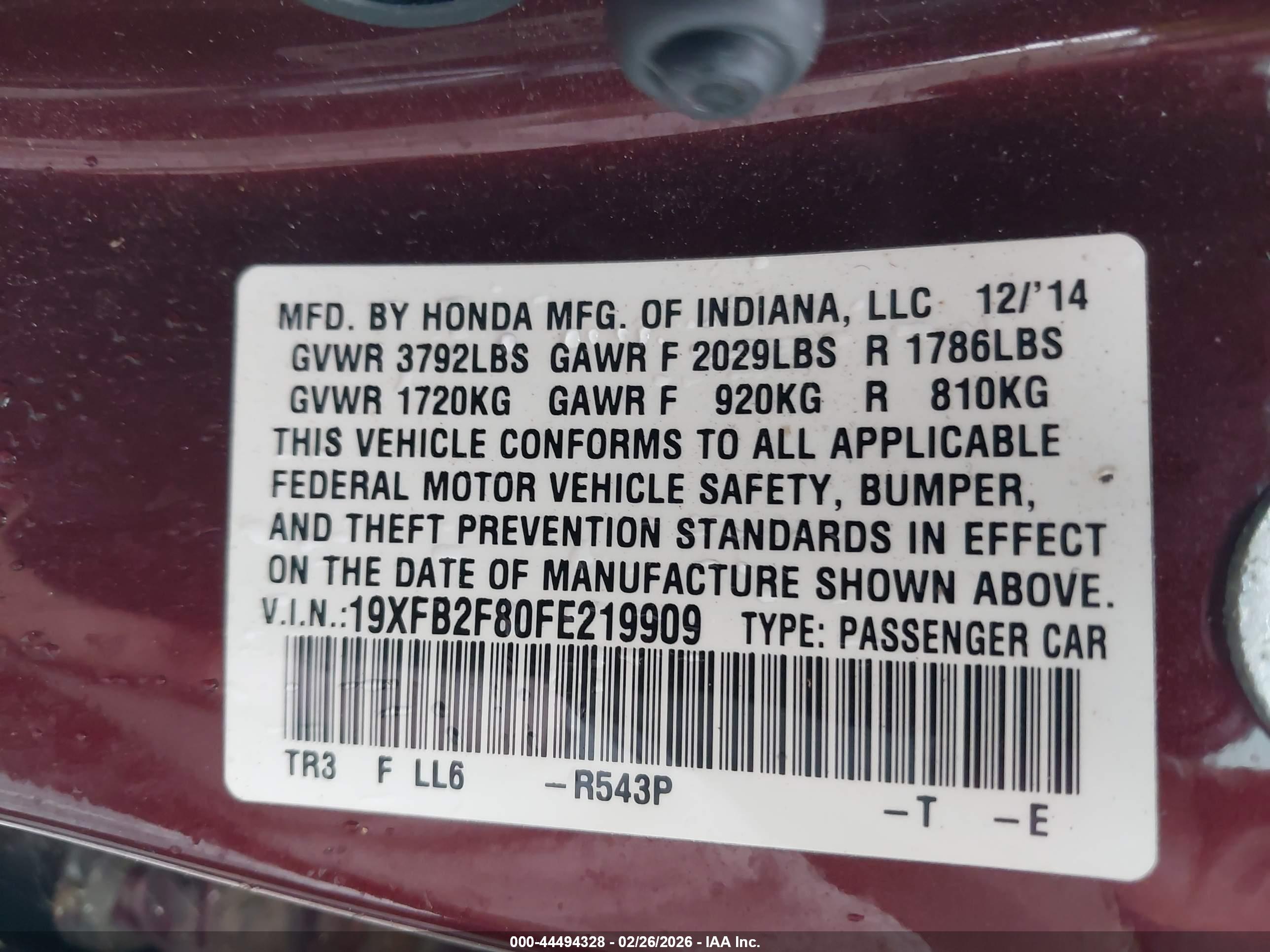 HONDA CIVIC image 9