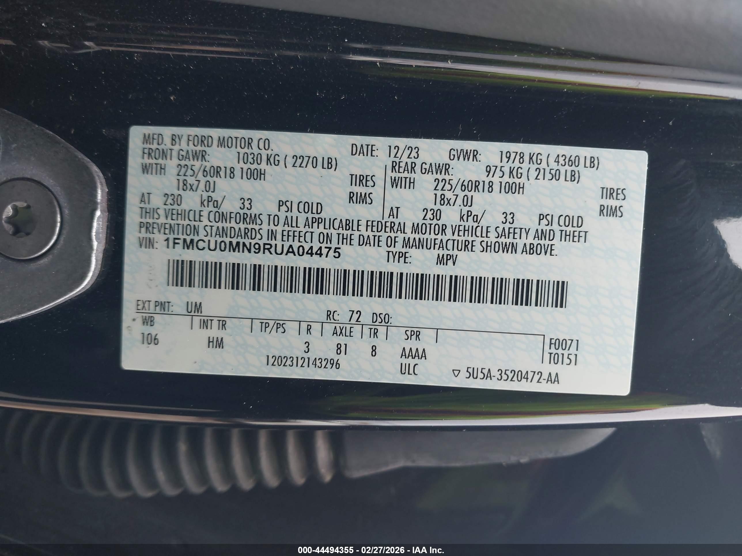 FORD ESCAPE image 9
