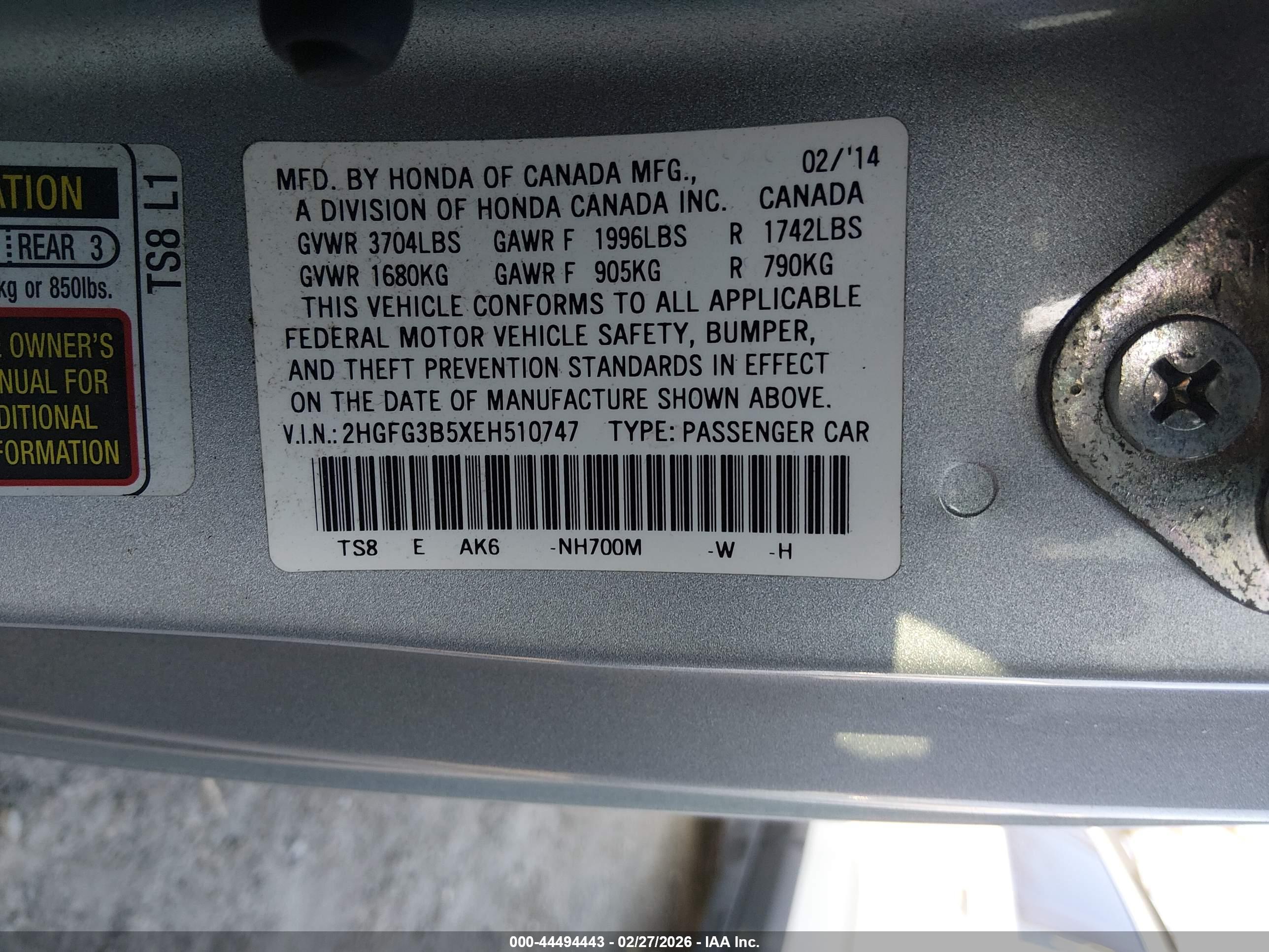 HONDA CIVIC image 9