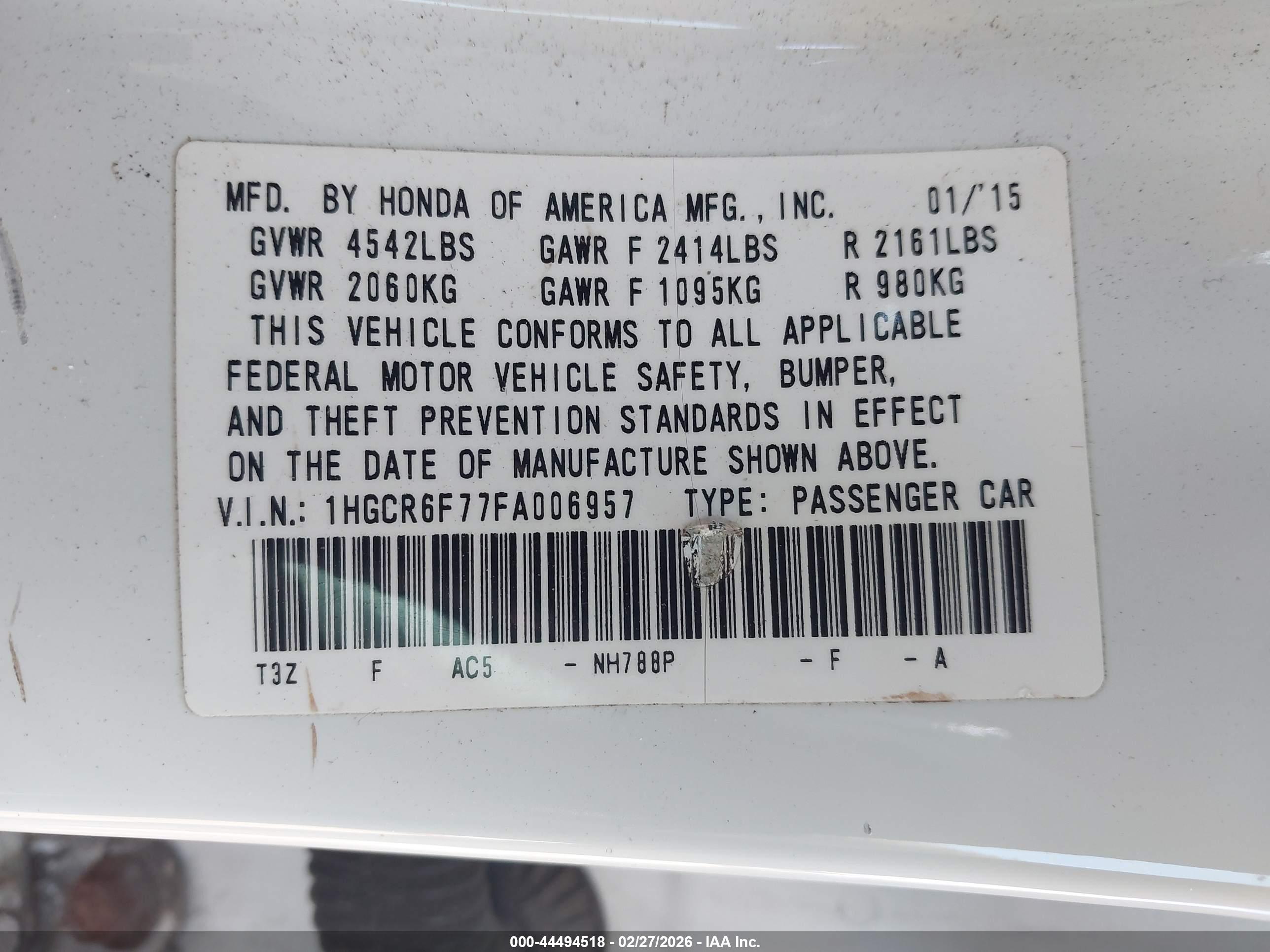 HONDA ACCORD image 9