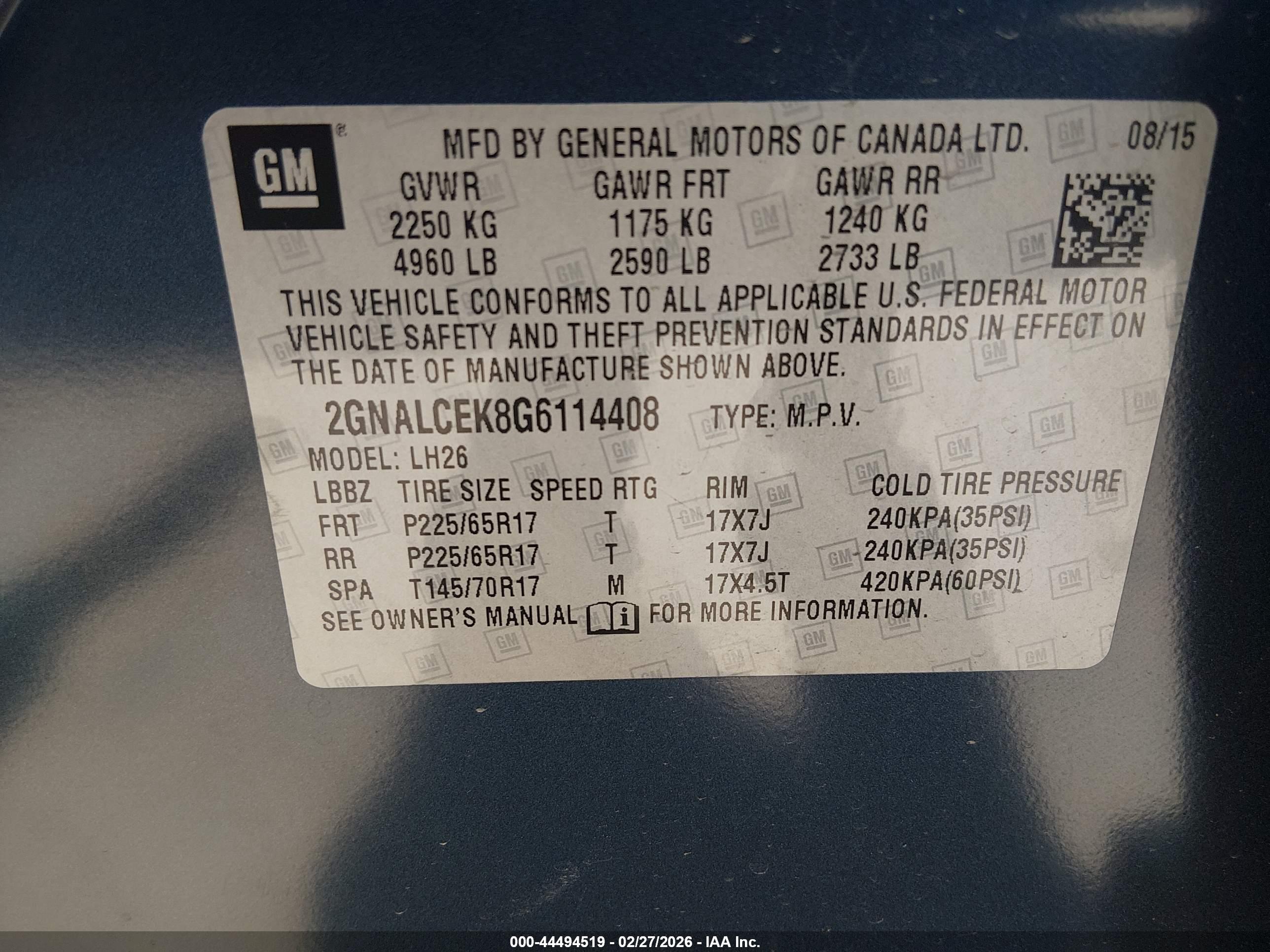CHEVROLET EQUINOX image 9