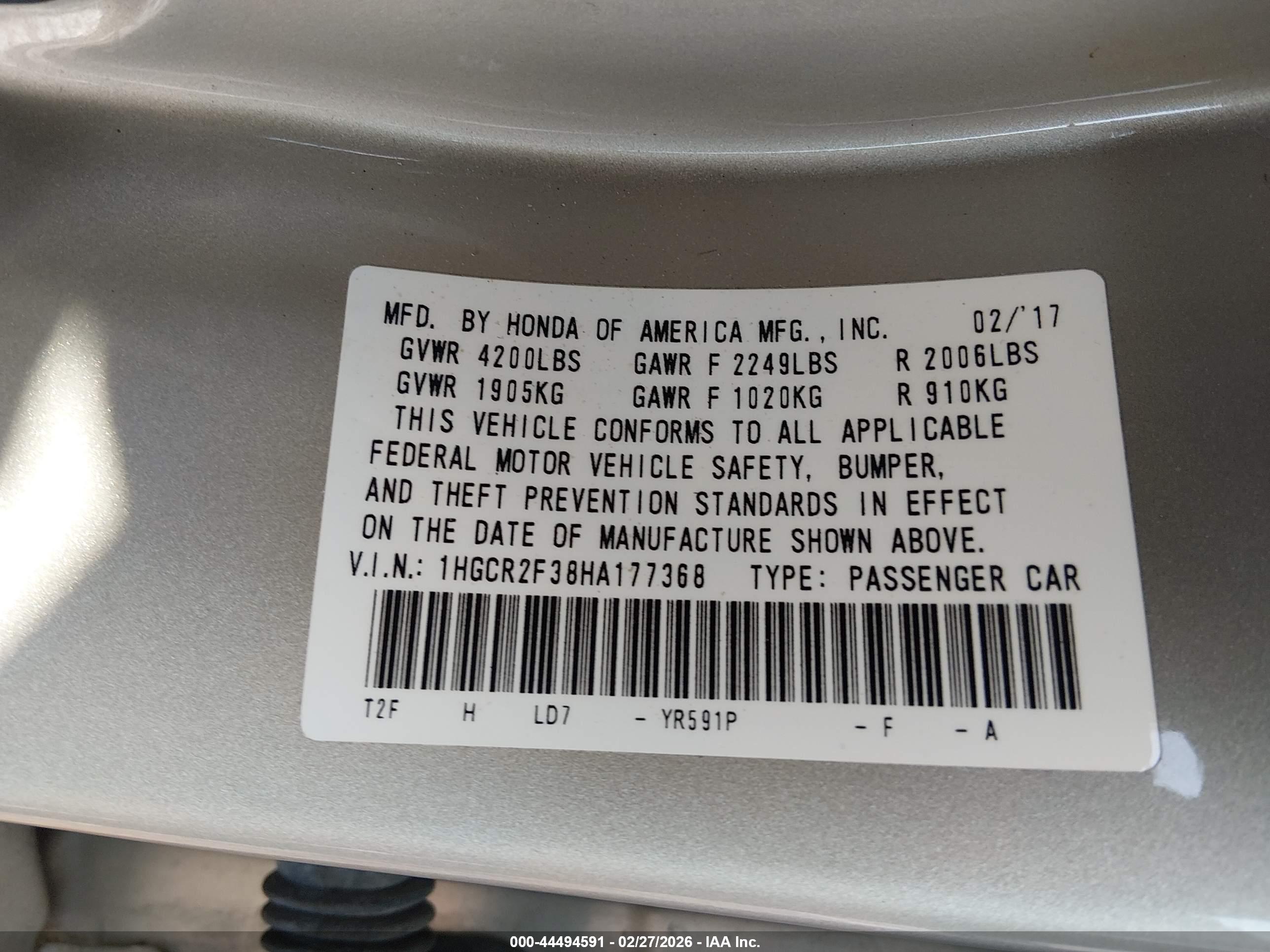 HONDA ACCORD image 9