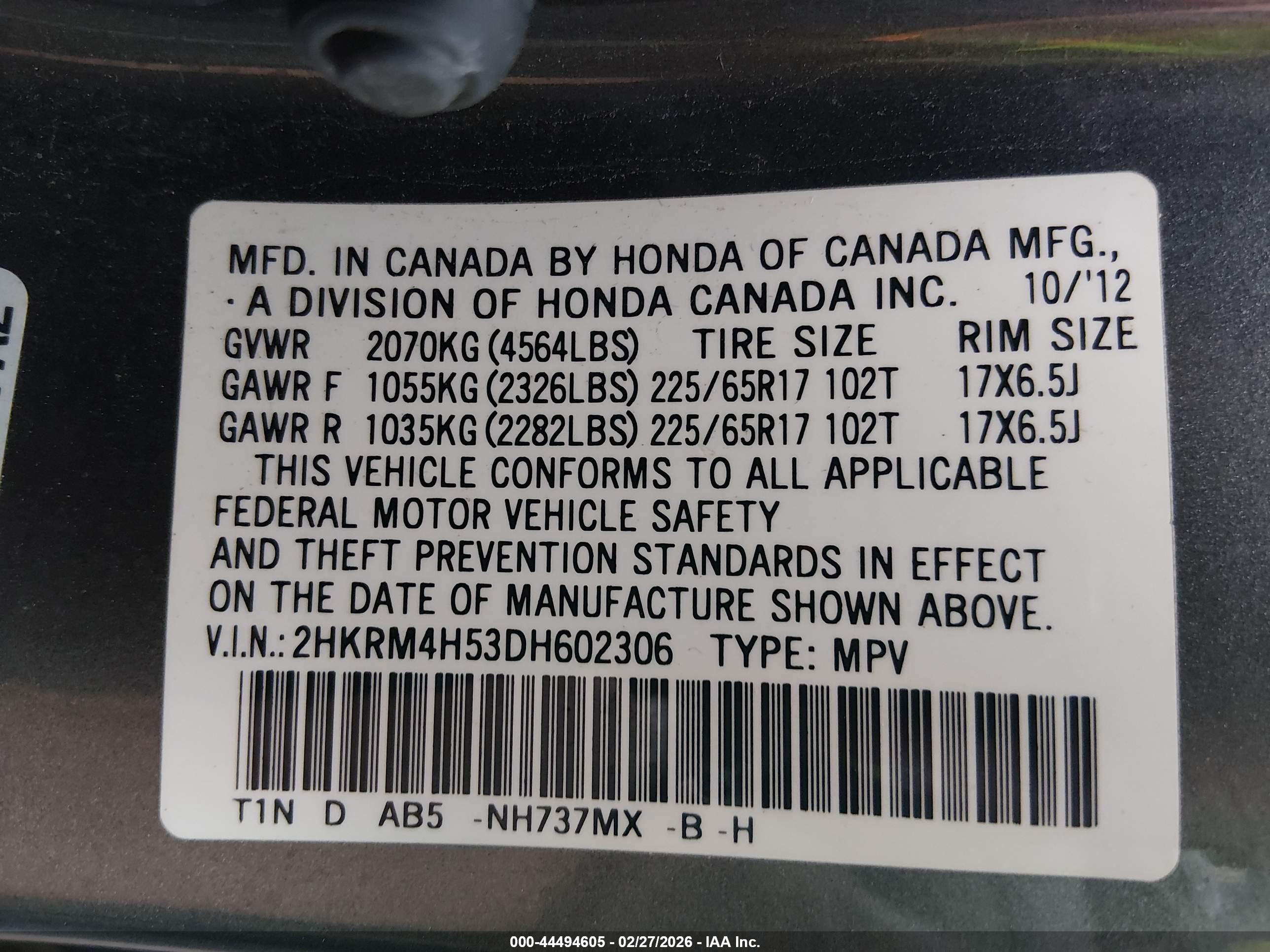 HONDA CR-V image 9