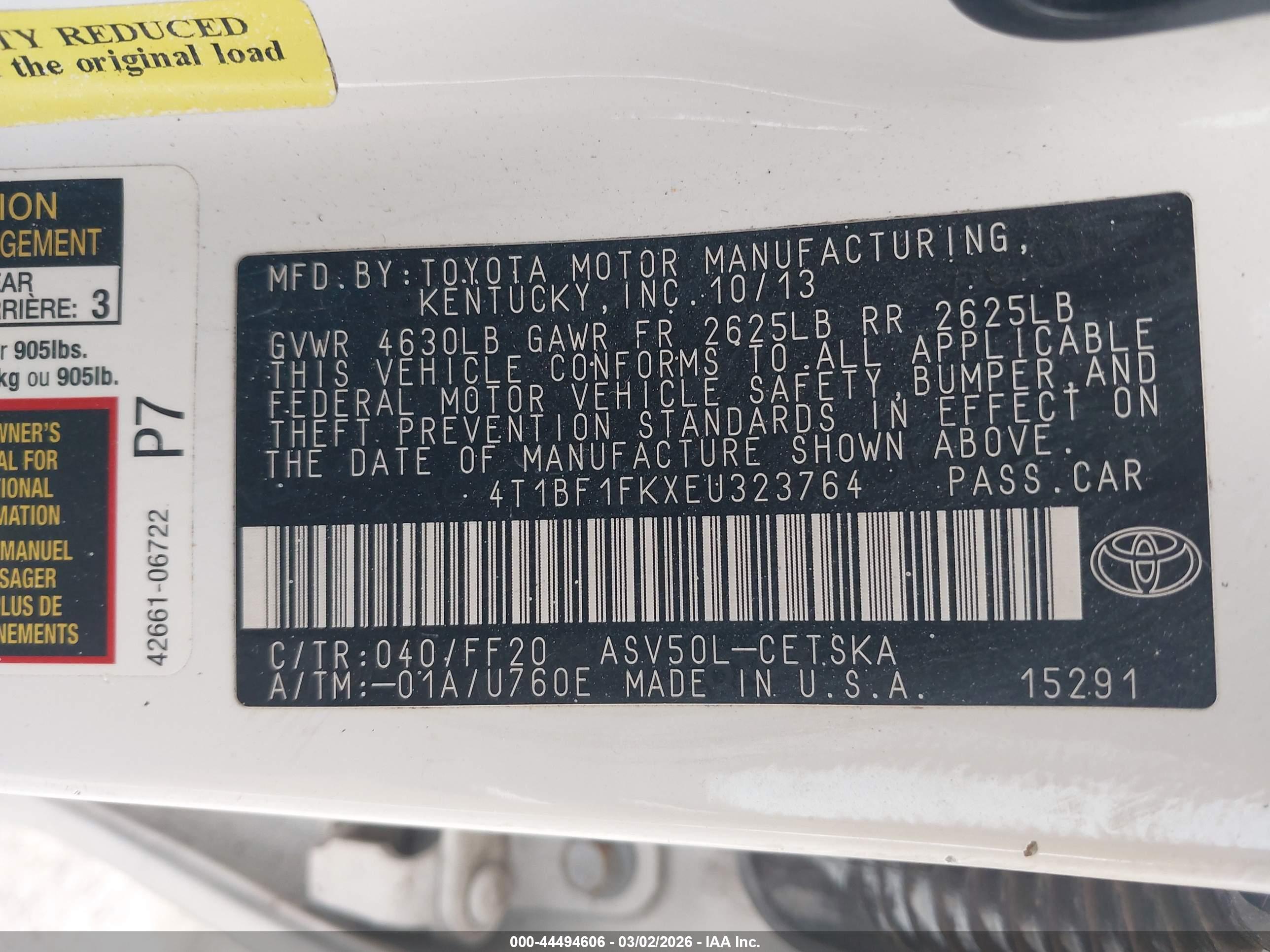 TOYOTA CAMRY image 9