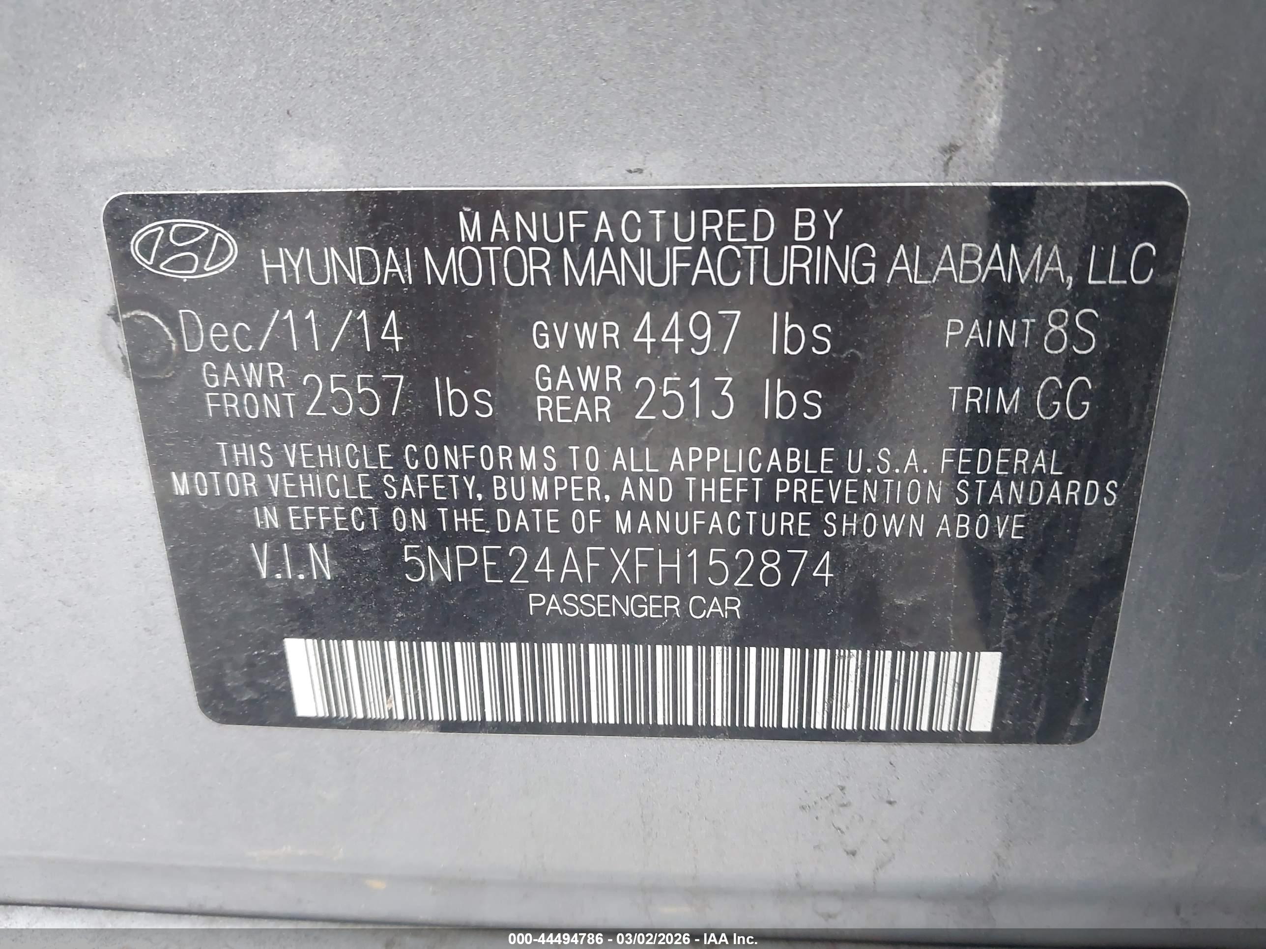 HYUNDAI SONATA image 9