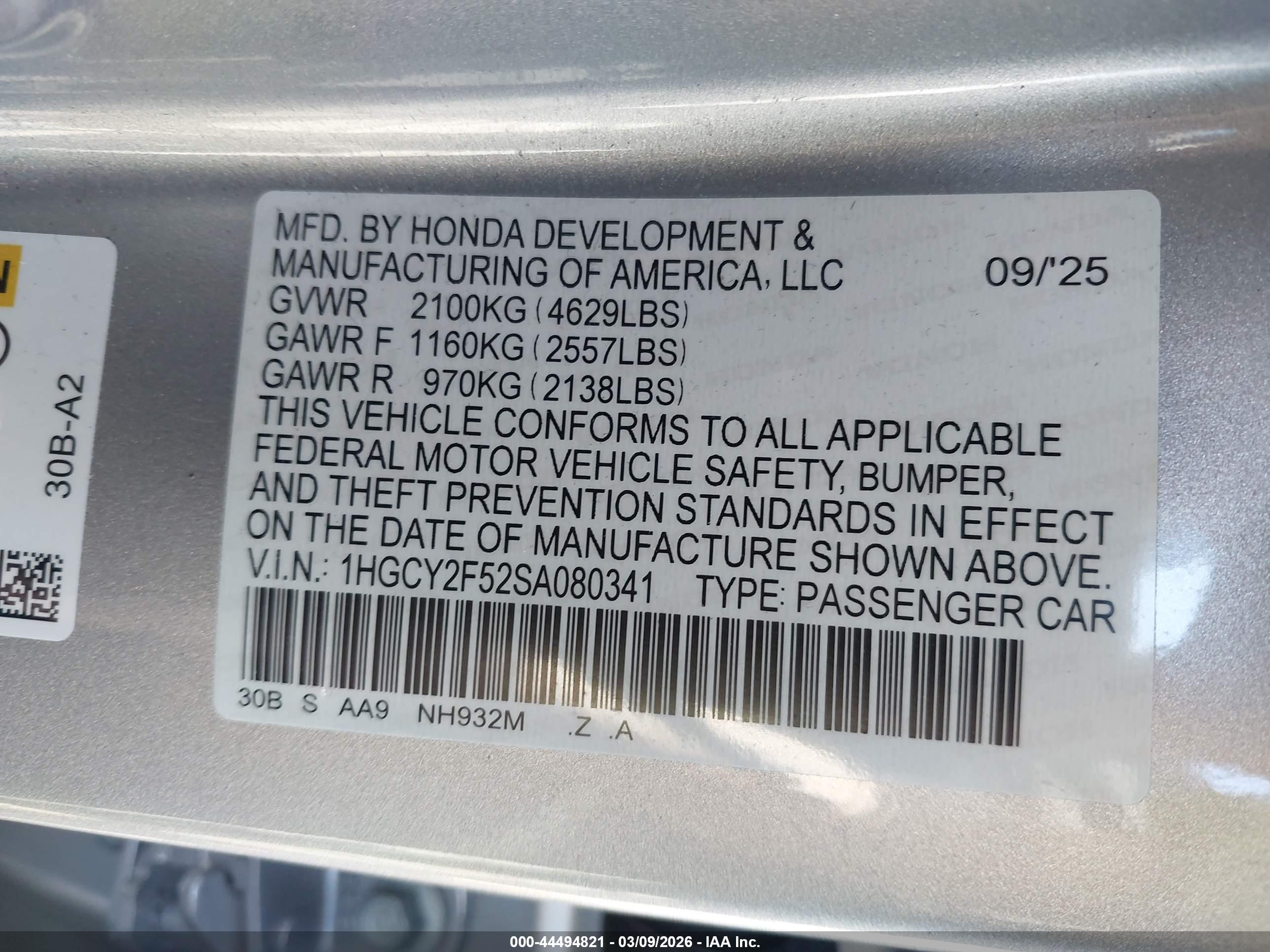 HONDA ACCORD image 9
