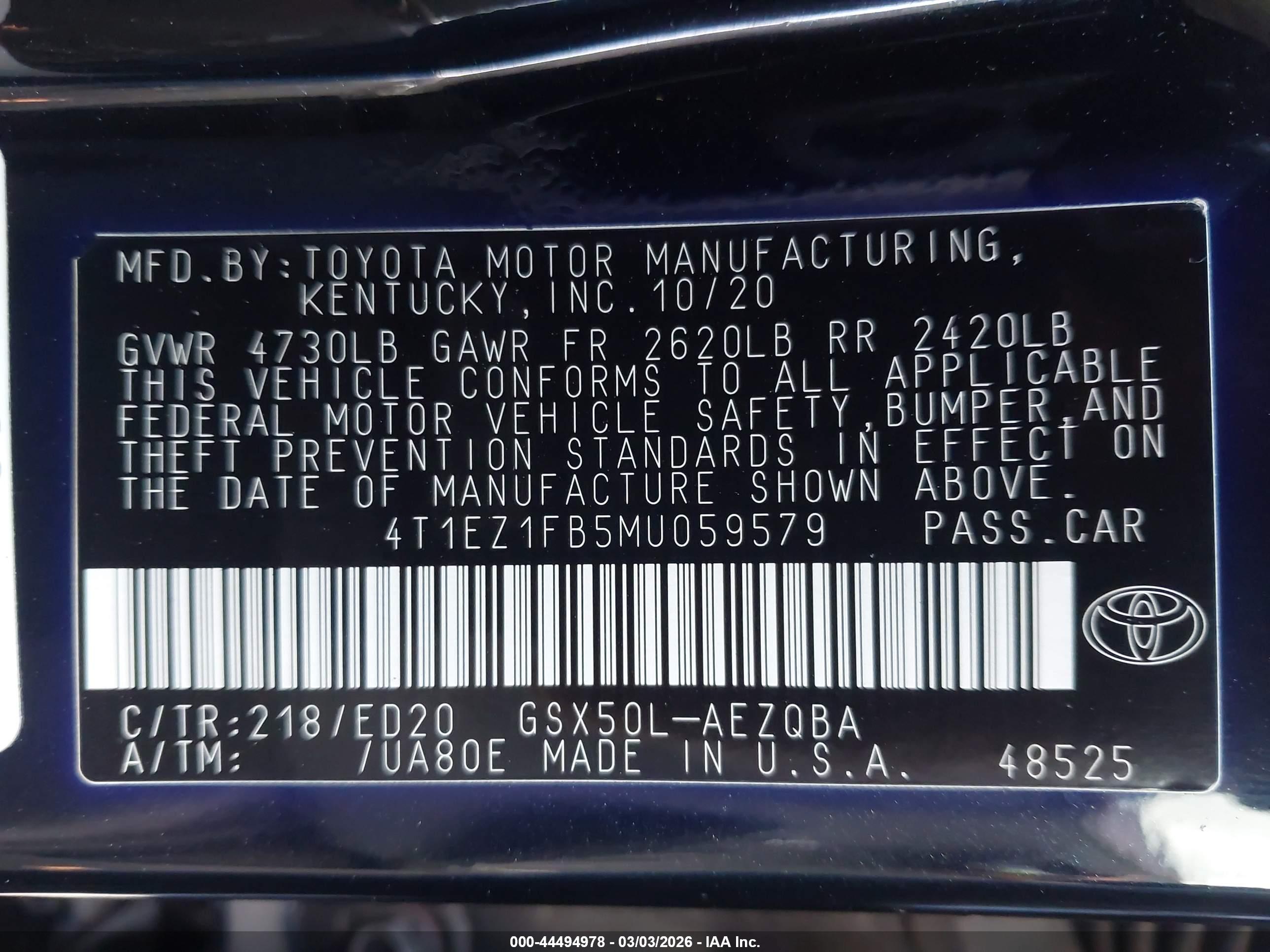 TOYOTA AVALON image 9