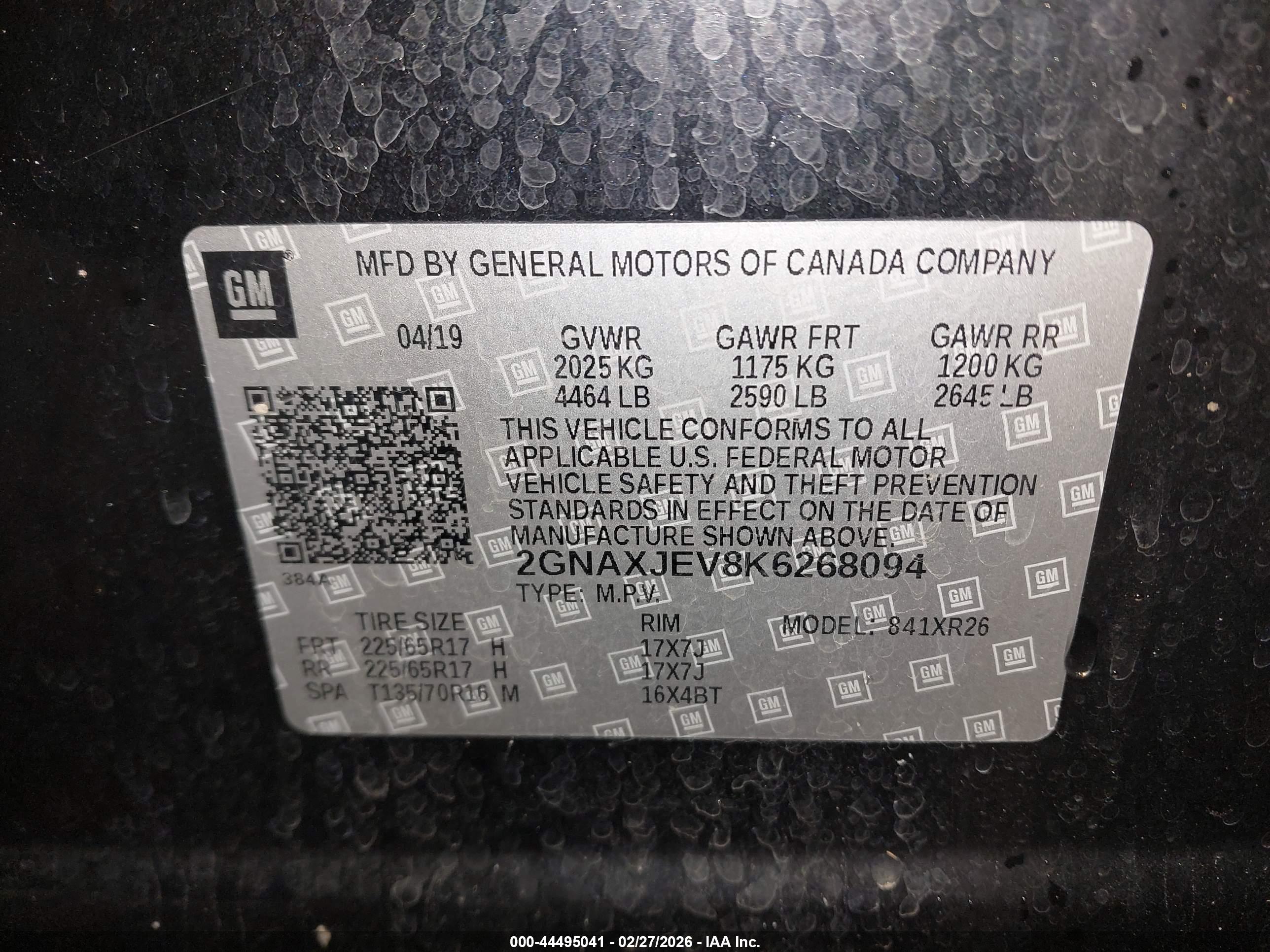 CHEVROLET EQUINOX image 9