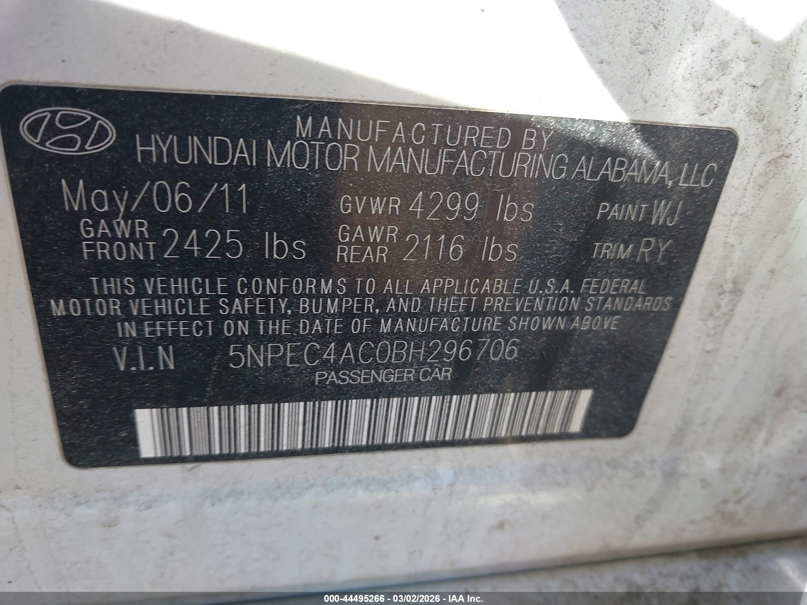 HYUNDAI SONATA image 9