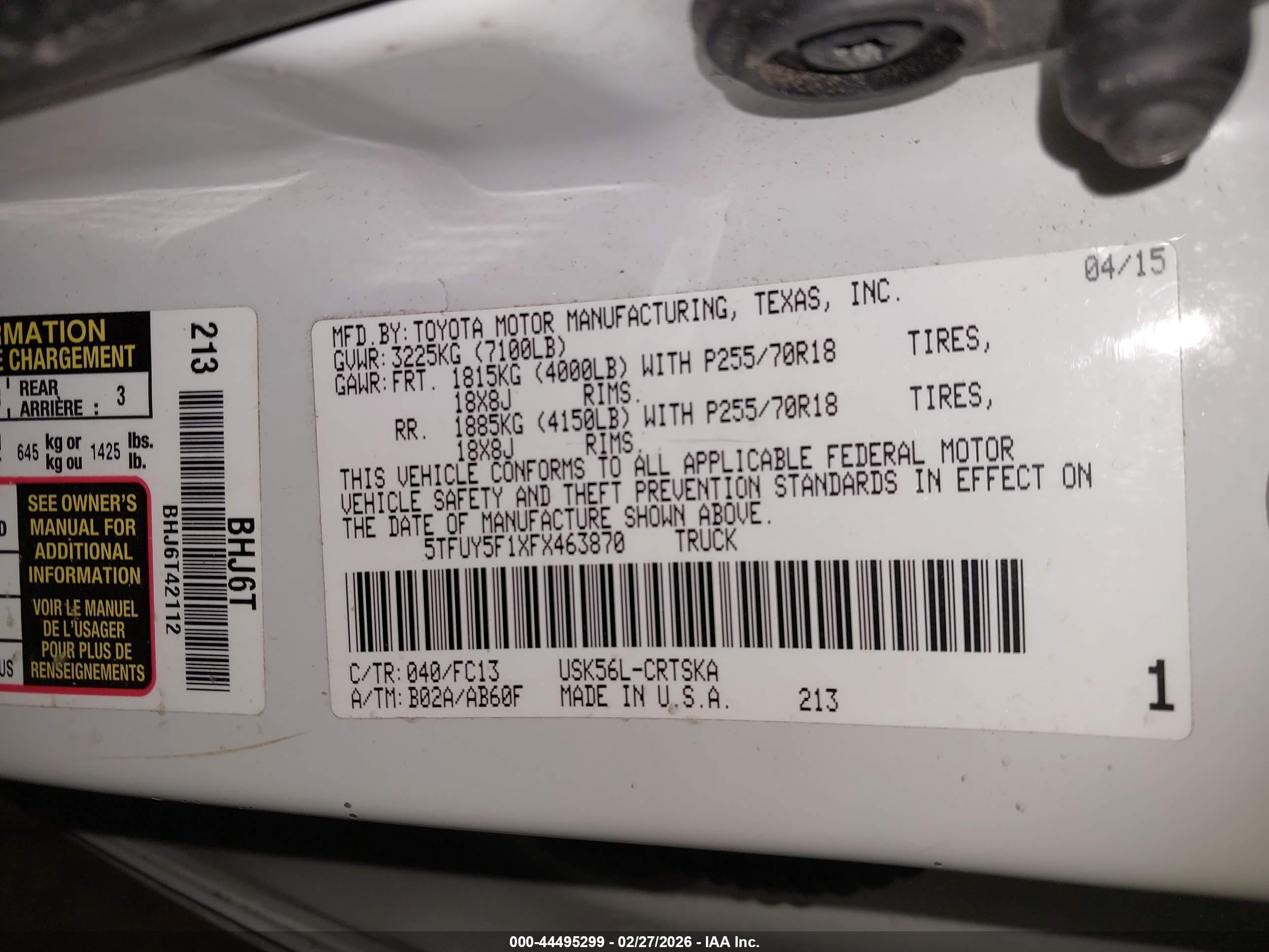 TOYOTA TUNDRA image 9