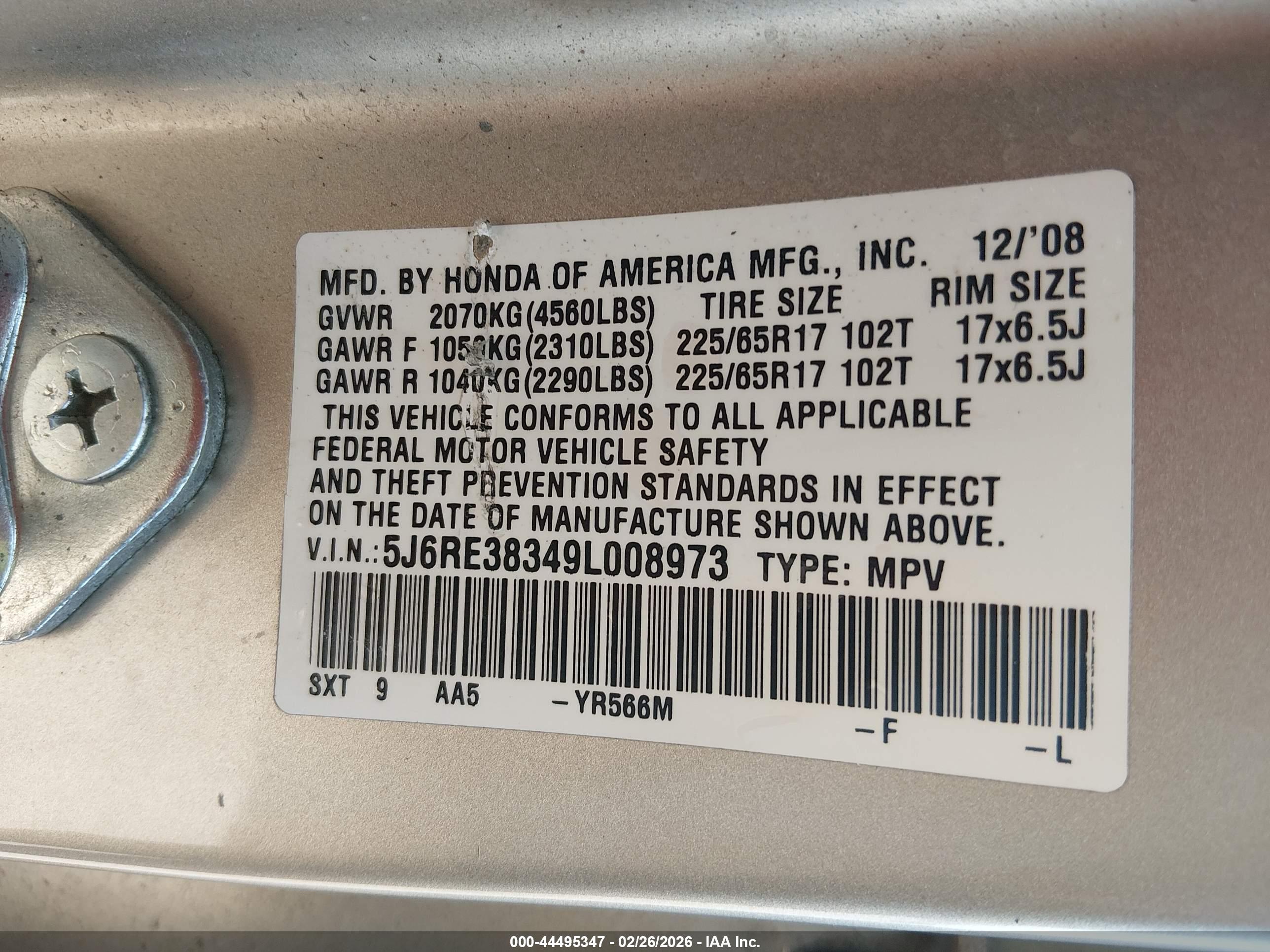 HONDA CR-V image 9