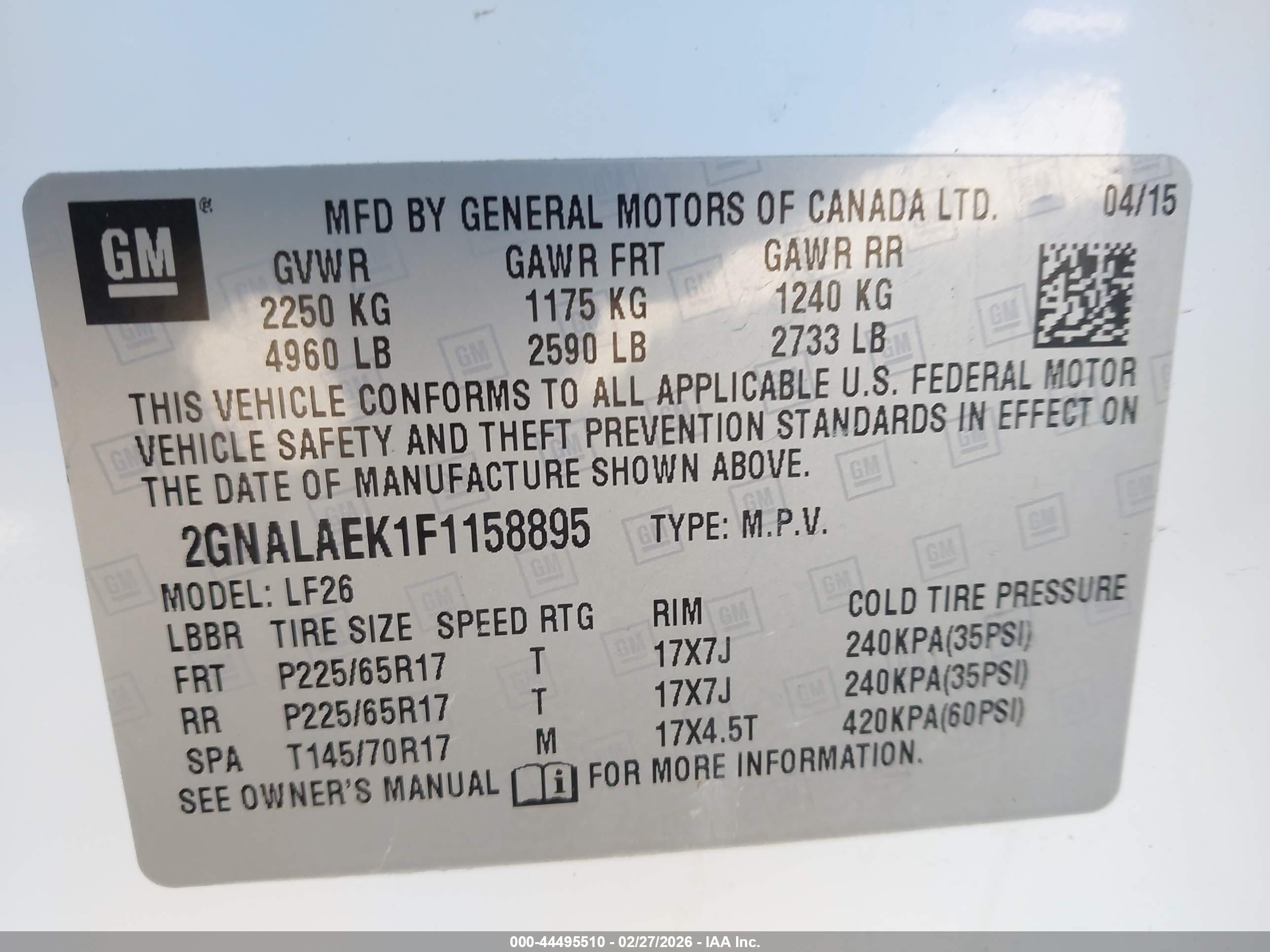 CHEVROLET EQUINOX image 9