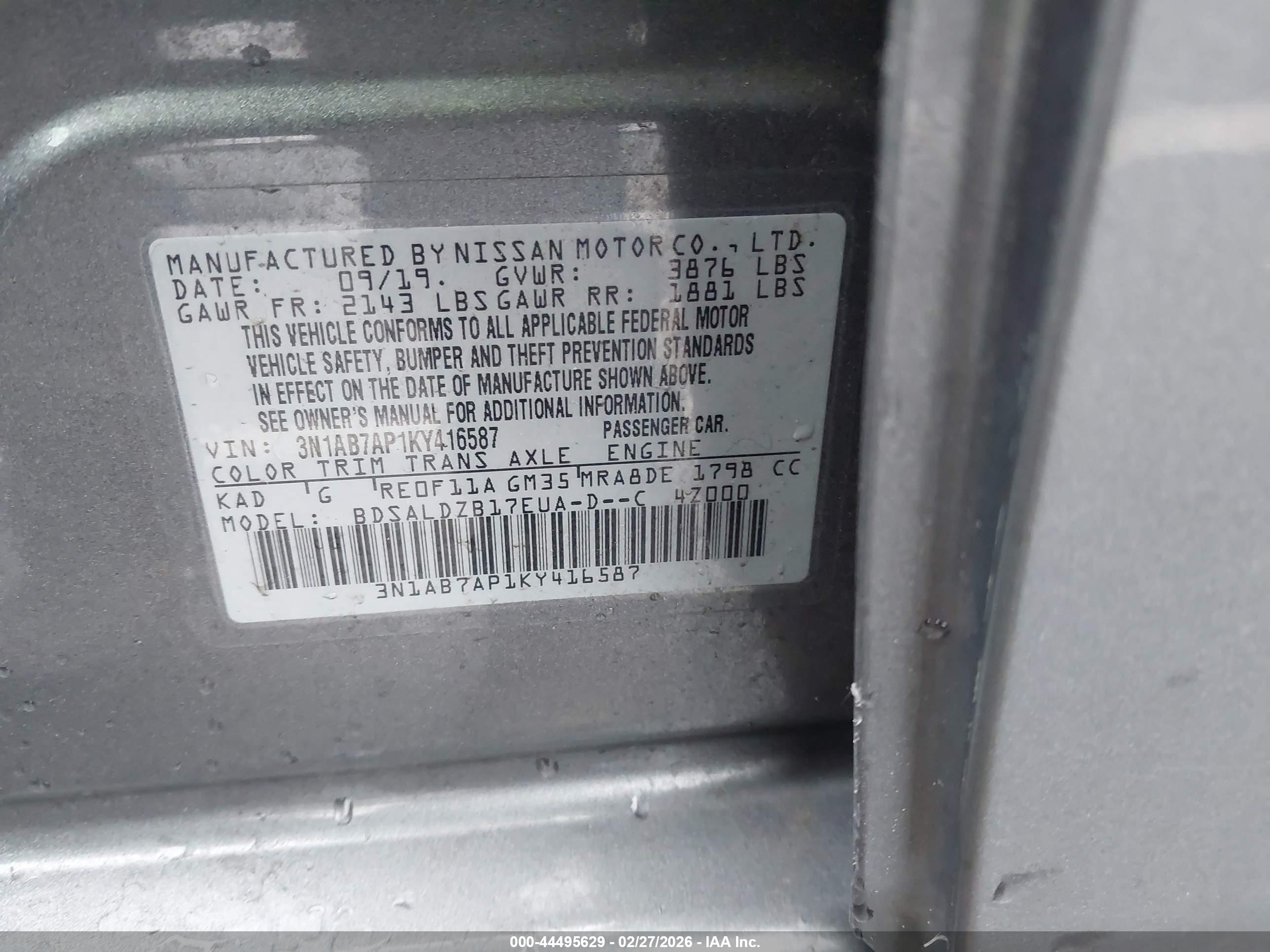 NISSAN SENTRA image 9