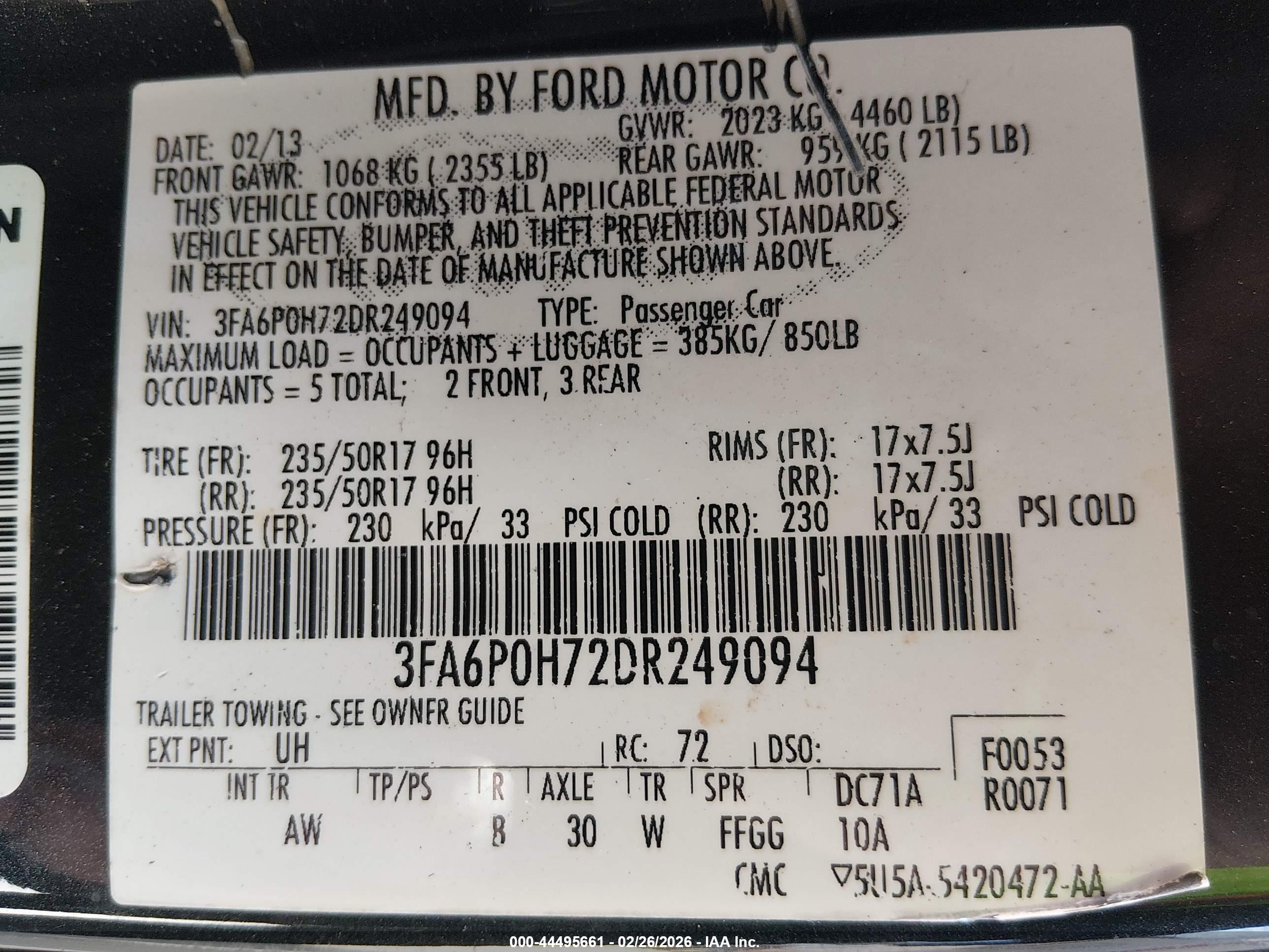 FORD FUSION image 9