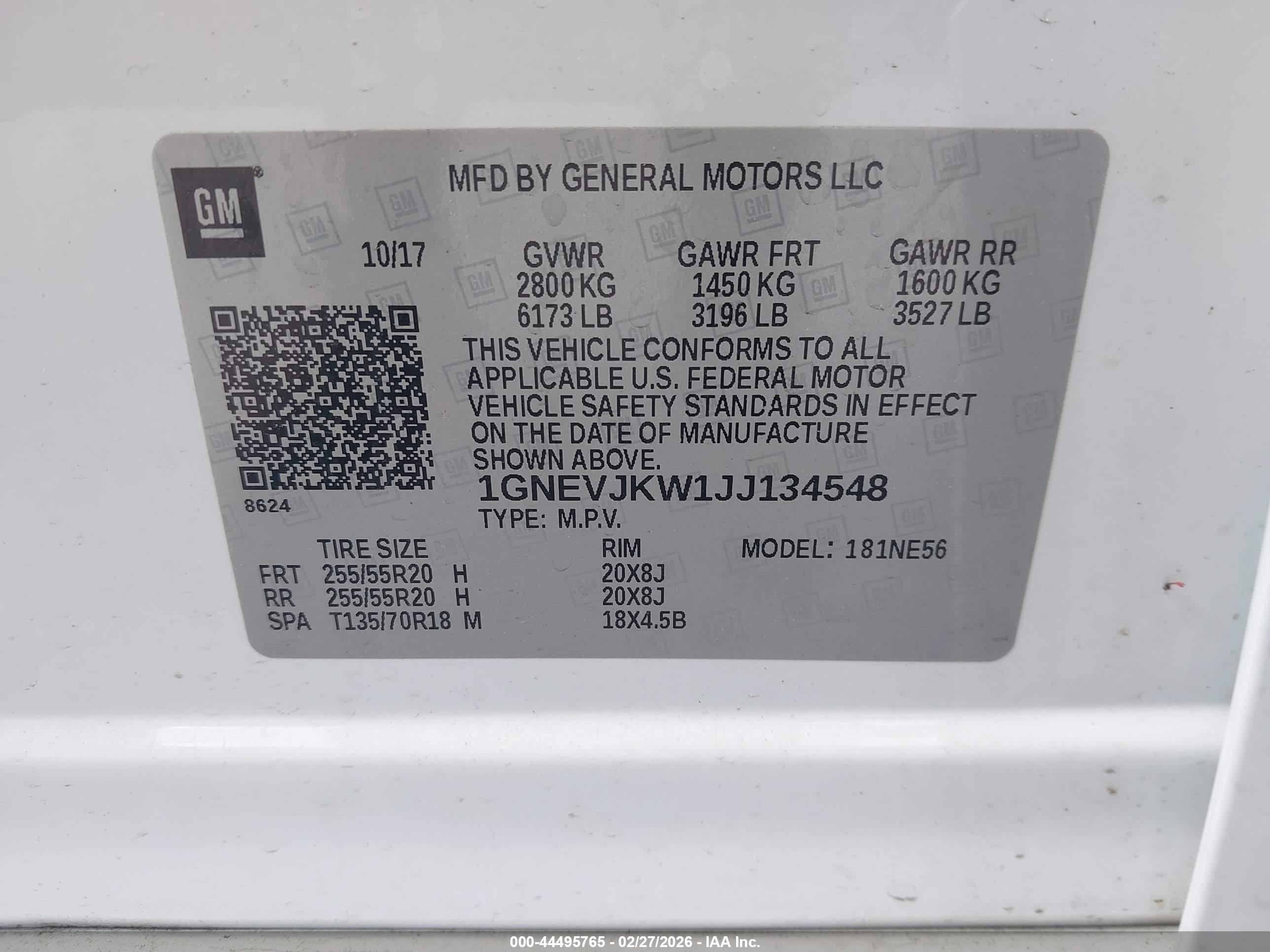 CHEVROLET TRAVERSE image 9